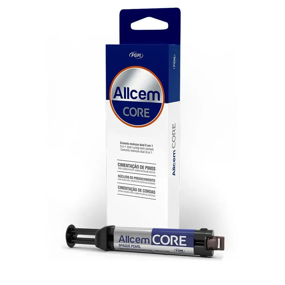 Cimento Resinoso Allcem Core 6g - FGM - Cimento Resinoso Allcem Core A2 6g - FGM