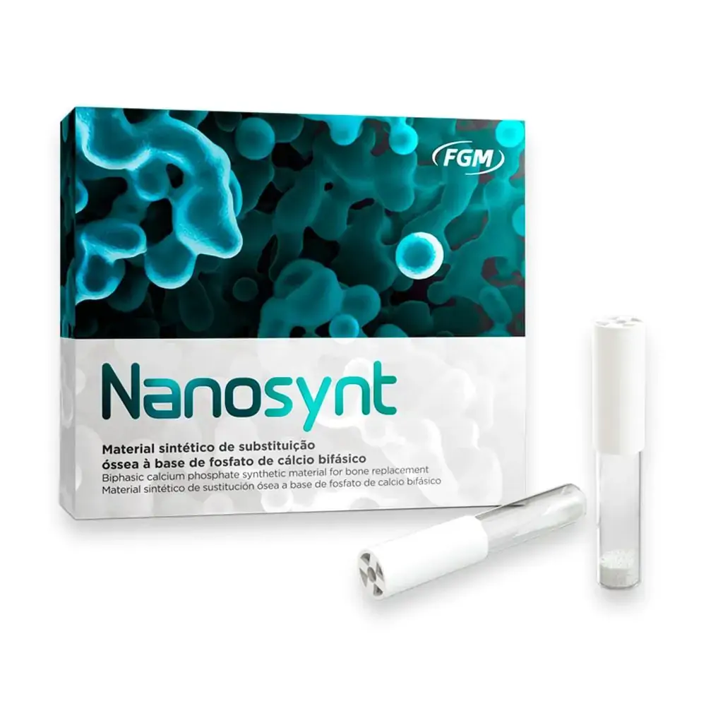 Enxerto Ósseo Sintético Nanosynt - 4 ampolas - FGM - 200 -500 µm (Cód. 26.7653)