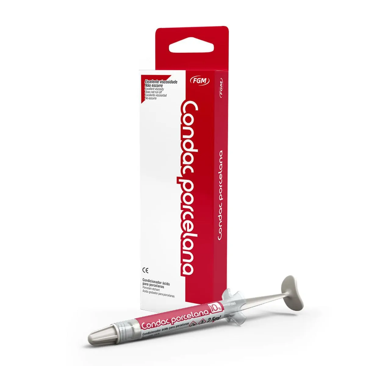 Ácido Fluorídrico Condac Porcelana 10% - Fgm - Ácido Fluorídrico Condac Porcelana 10% 2,5ml - Fgm