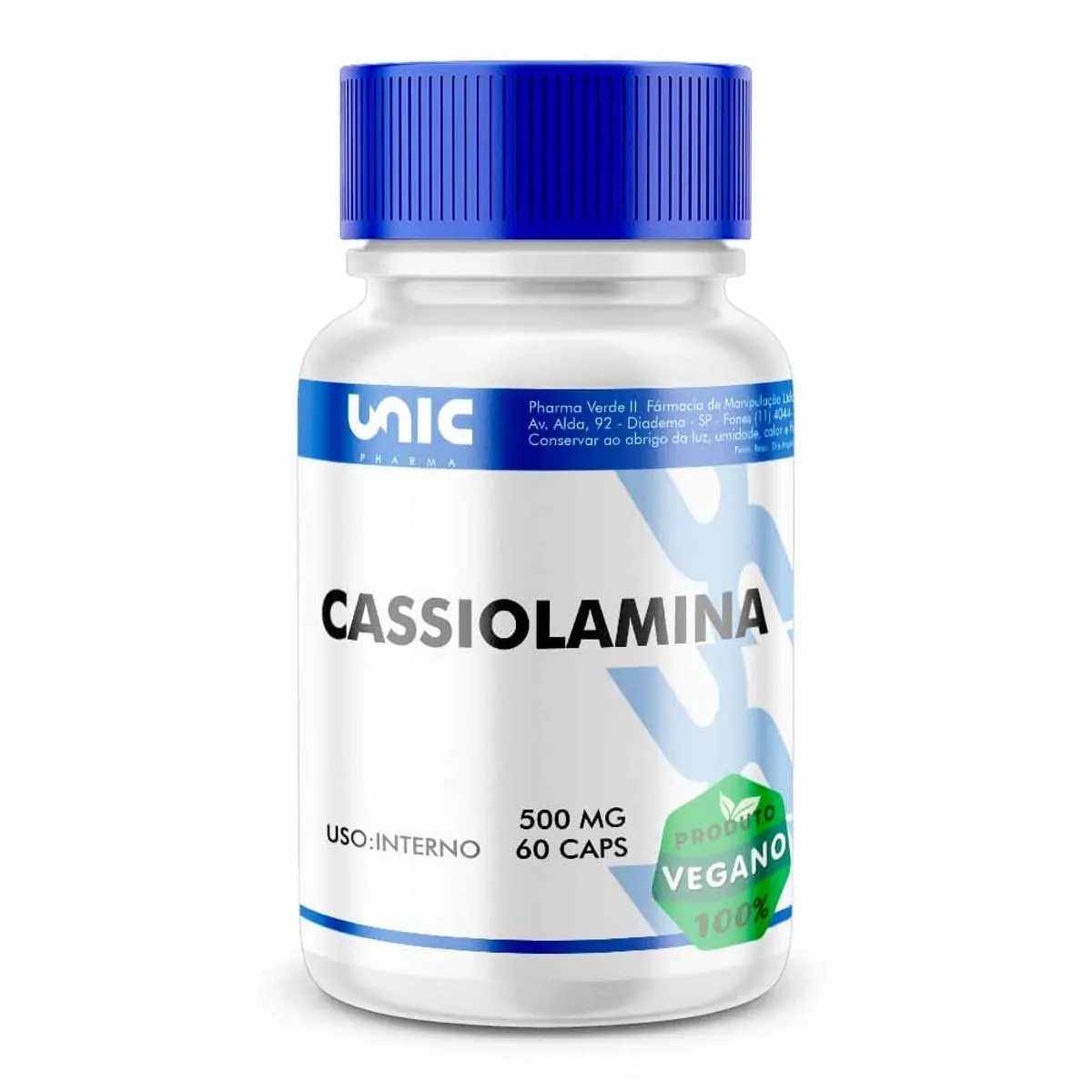 Cassiolamina 500mg 60 Cápsulas Vegan