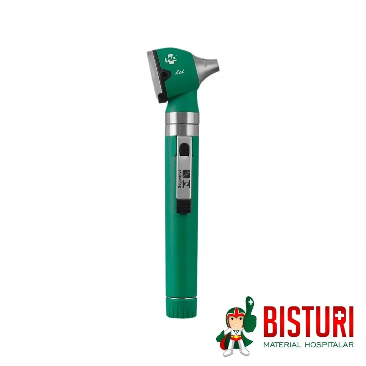 Otoscopio Md Omni 3000 Led Estojo Verde
