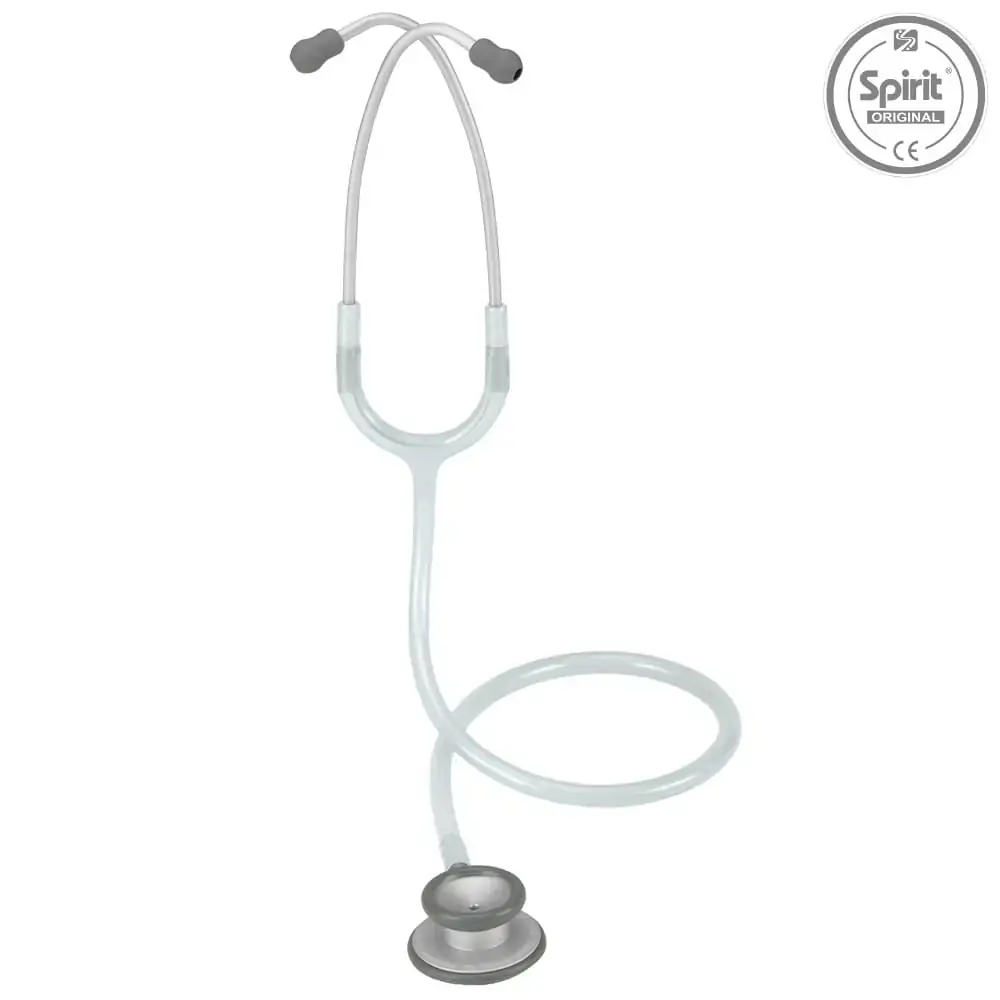 Estetoscópio Spirit Pro-Lite Cinza Transparente