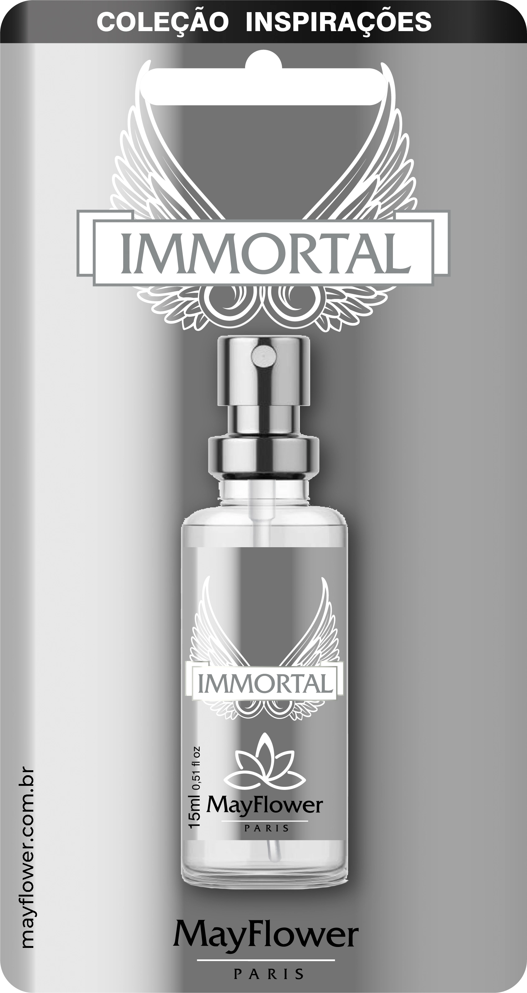 Perfume Masculino Immortal May Flower 15ml 2371 R O