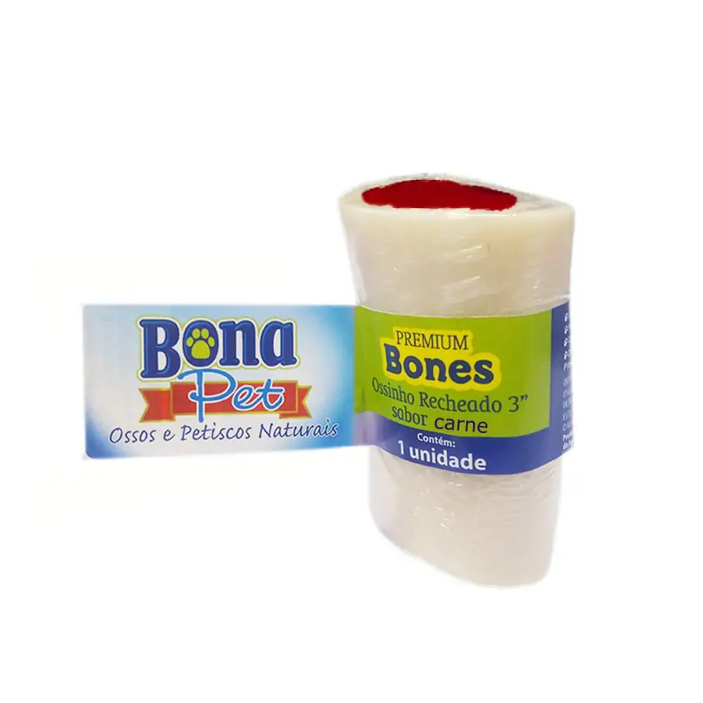 Ossinho Recheado Carne Bona Pet 3´´