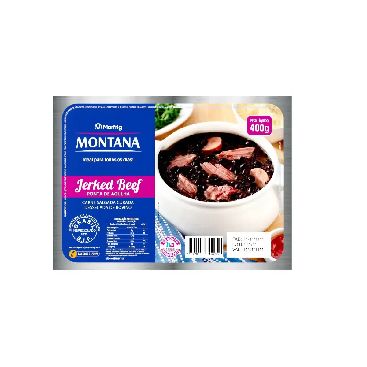 Dianteiro Bovino Jerked Beef Montana 400g