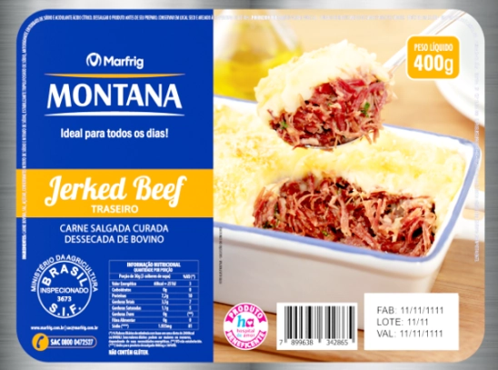 Traseiro Bovino Jerked Beef Montana 400g