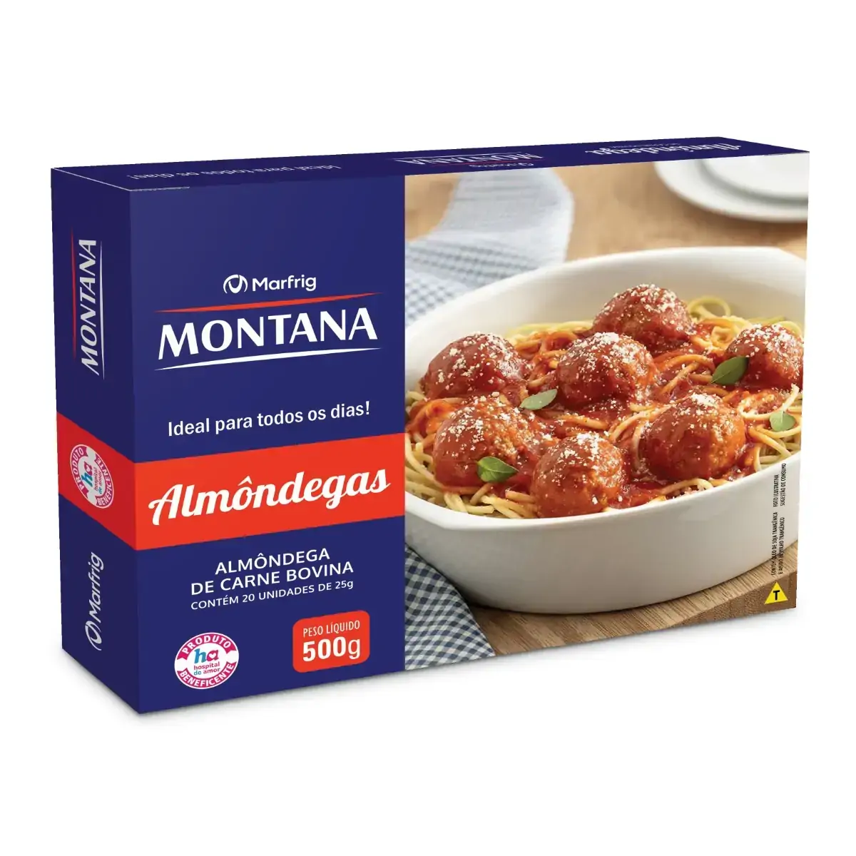 Almôndega De Carne Bovina Montana Caixa 500g 20 Unidades