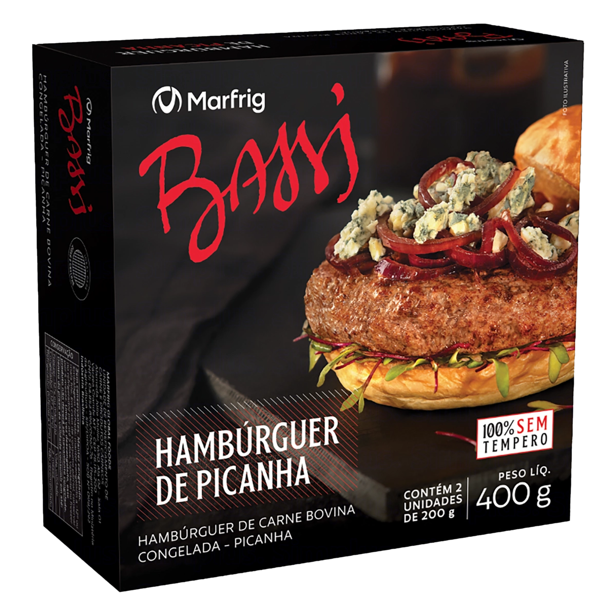 Hambúrguer de Picanha Bassi 400g