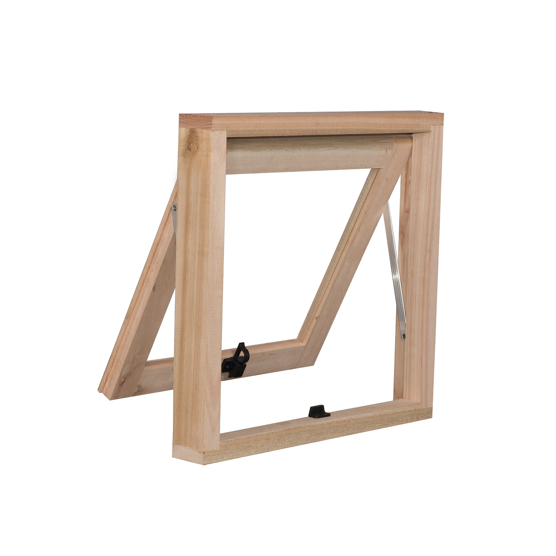 Janela de Madeira Maxim-ar 60x60cm com Grade Rondosul Natural