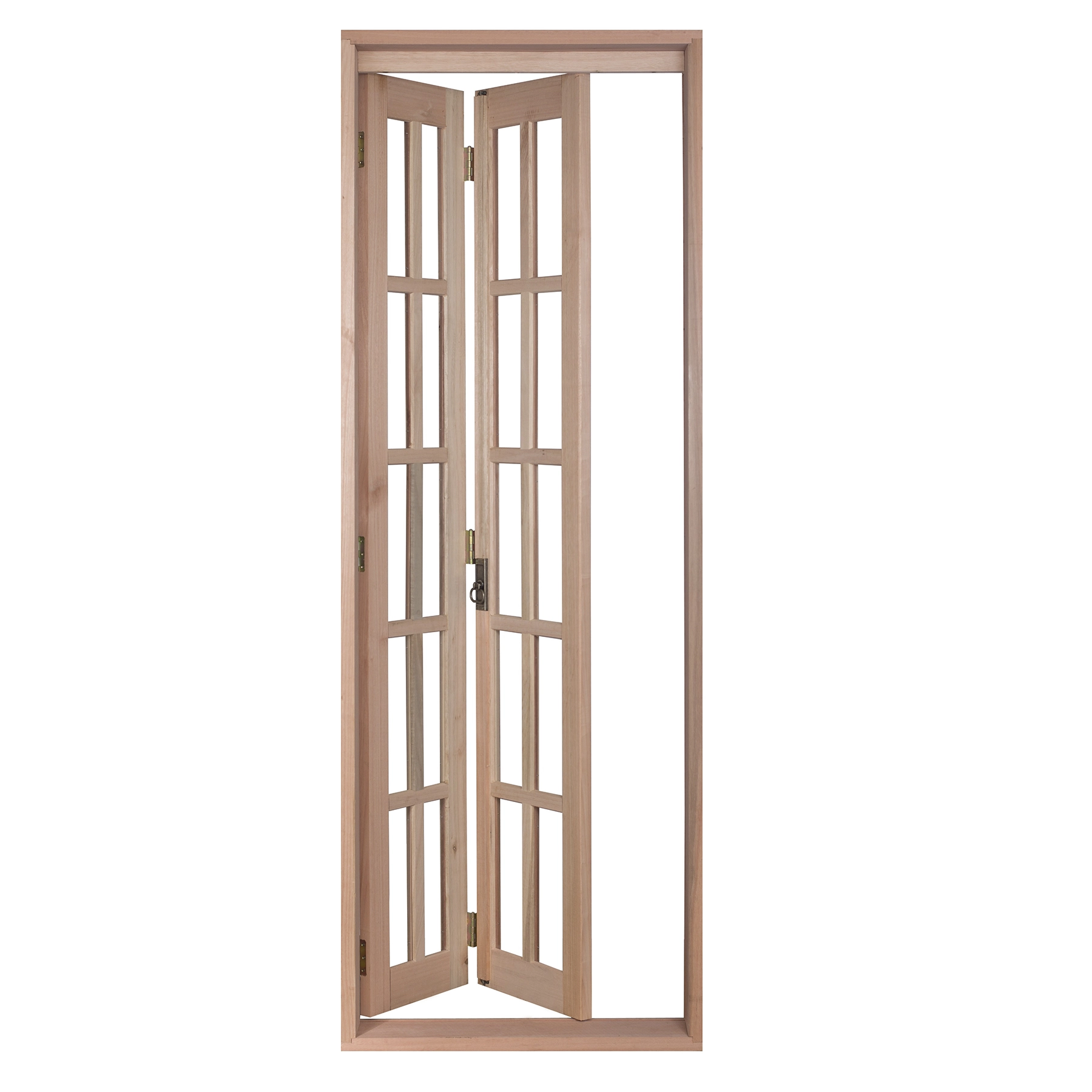 Kit Porta Madeira Camarão Esquerdo Marrom 213x84,5cm com Batente Rondosul