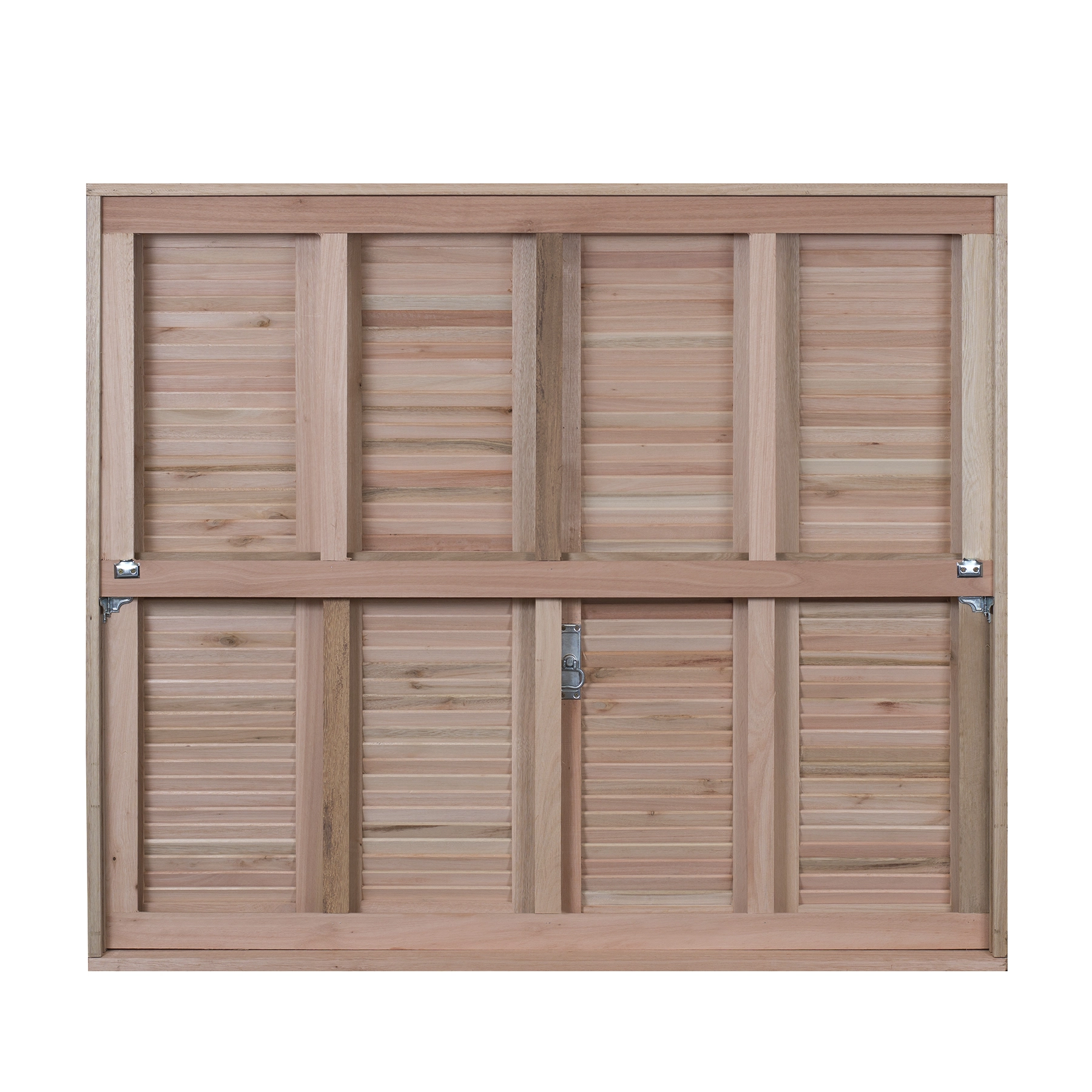 Janela de Madeira Veneziana 4 Folhas 100x150cm Rondosul Natural
