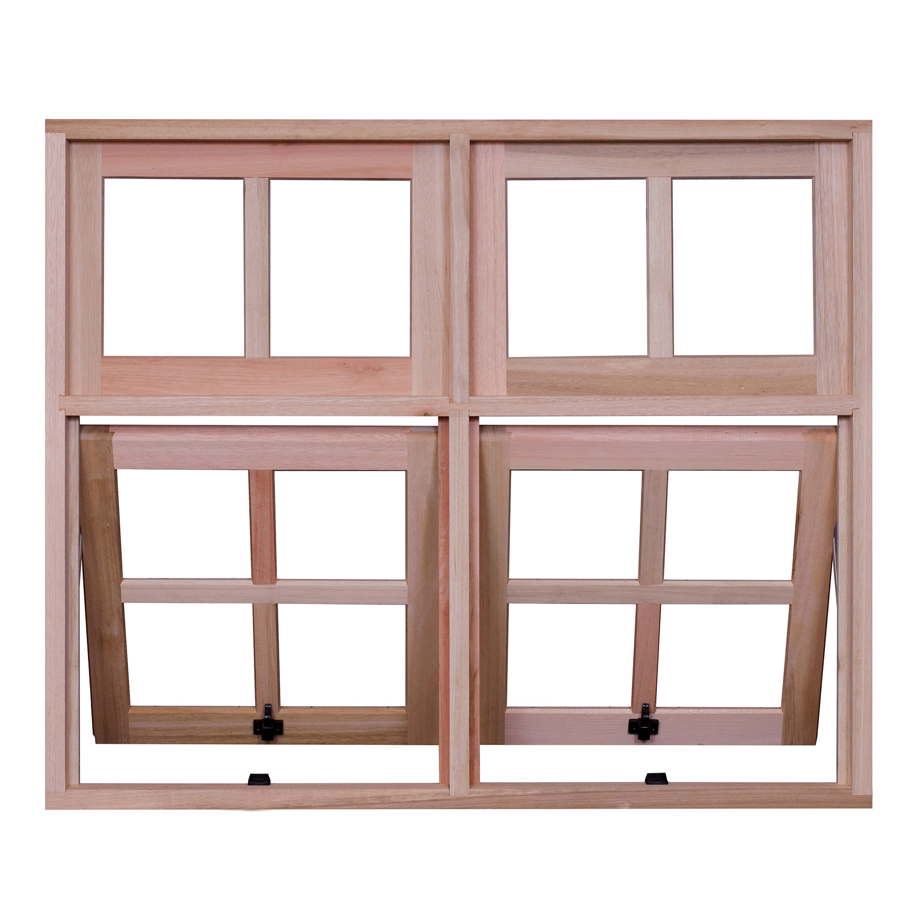 Janela de Madeira Maxim-ar 4 Folhas 100x120cm Rondosul Natural
