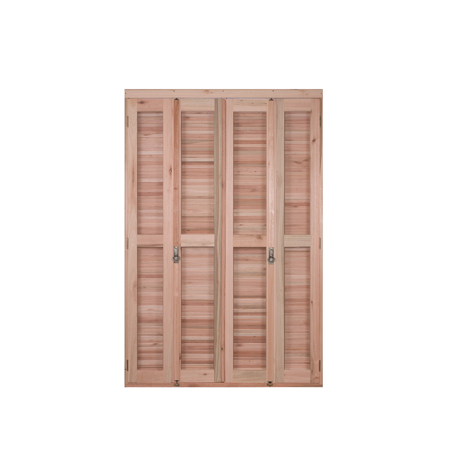 Porta Balcão Pantográfica 8 Folhas Eucalipto Bege 2,13x2,00m Rondosul
