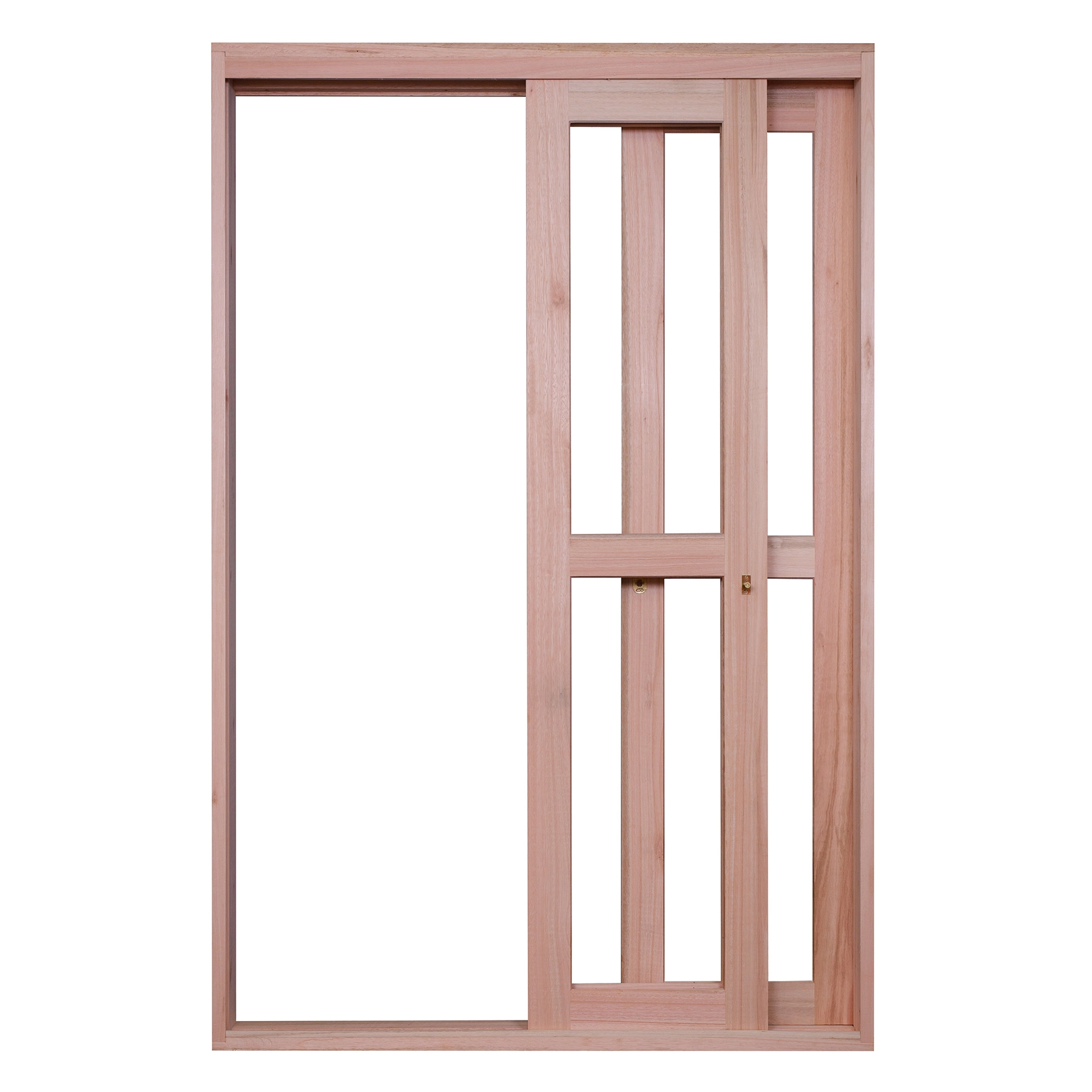 Porta de Correr 3 Folhas Eucalipto Bege 2,13x2,20m Lado Direito Rondosul