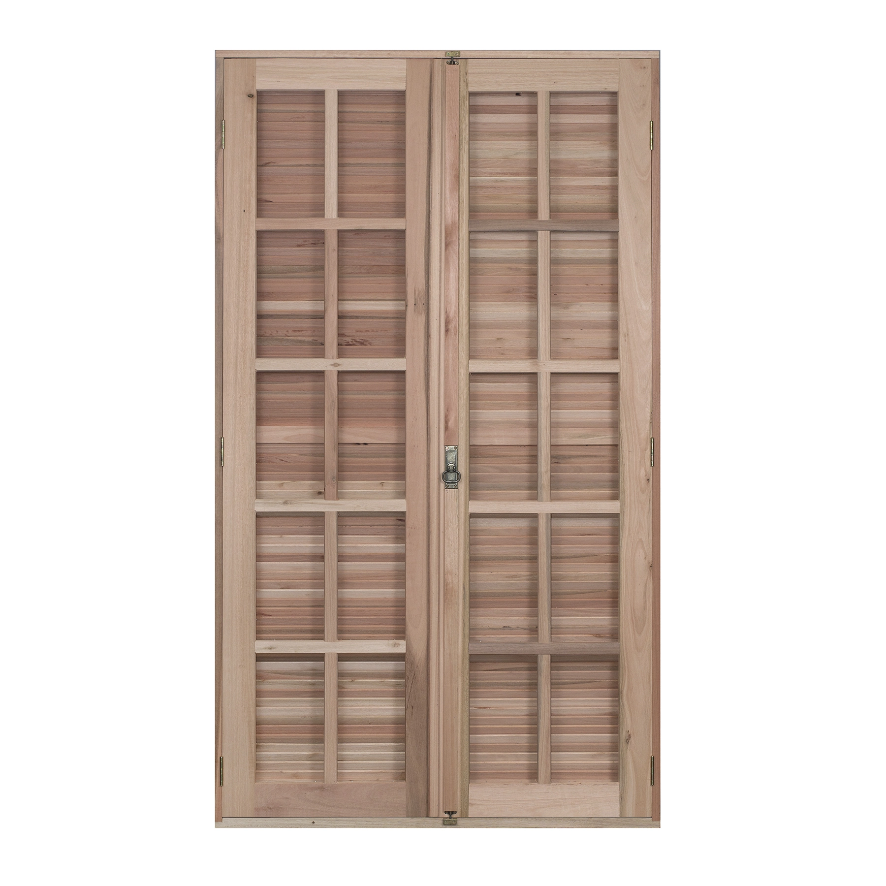 Porta Veneziana de Giro 4 Folhas Eucalipto Bege 2,13x1,50m Rondosul