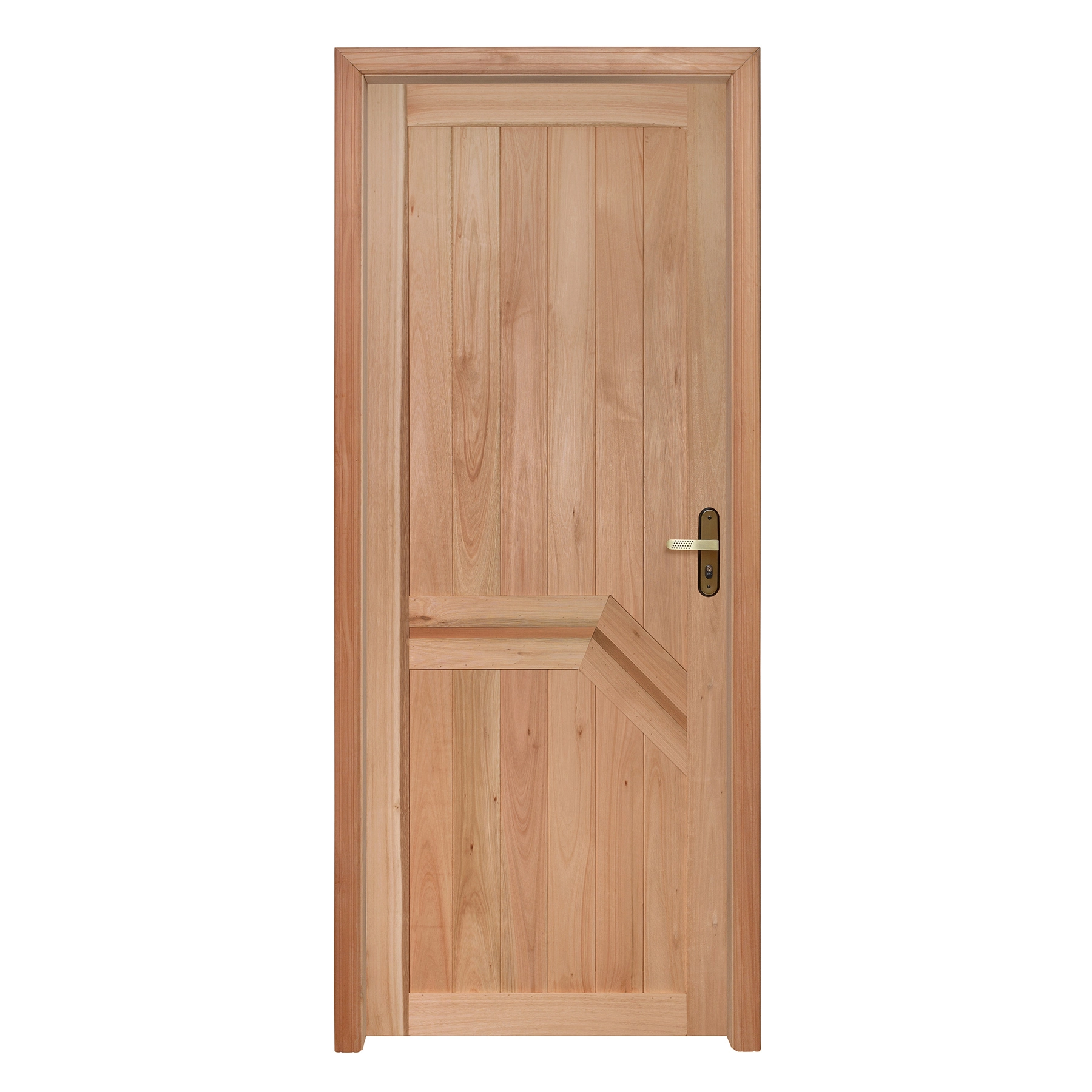 Kit Porta Madeira de Giro Esquerdo Marrom 213x84cm com Batente EWK P13 Rondosul