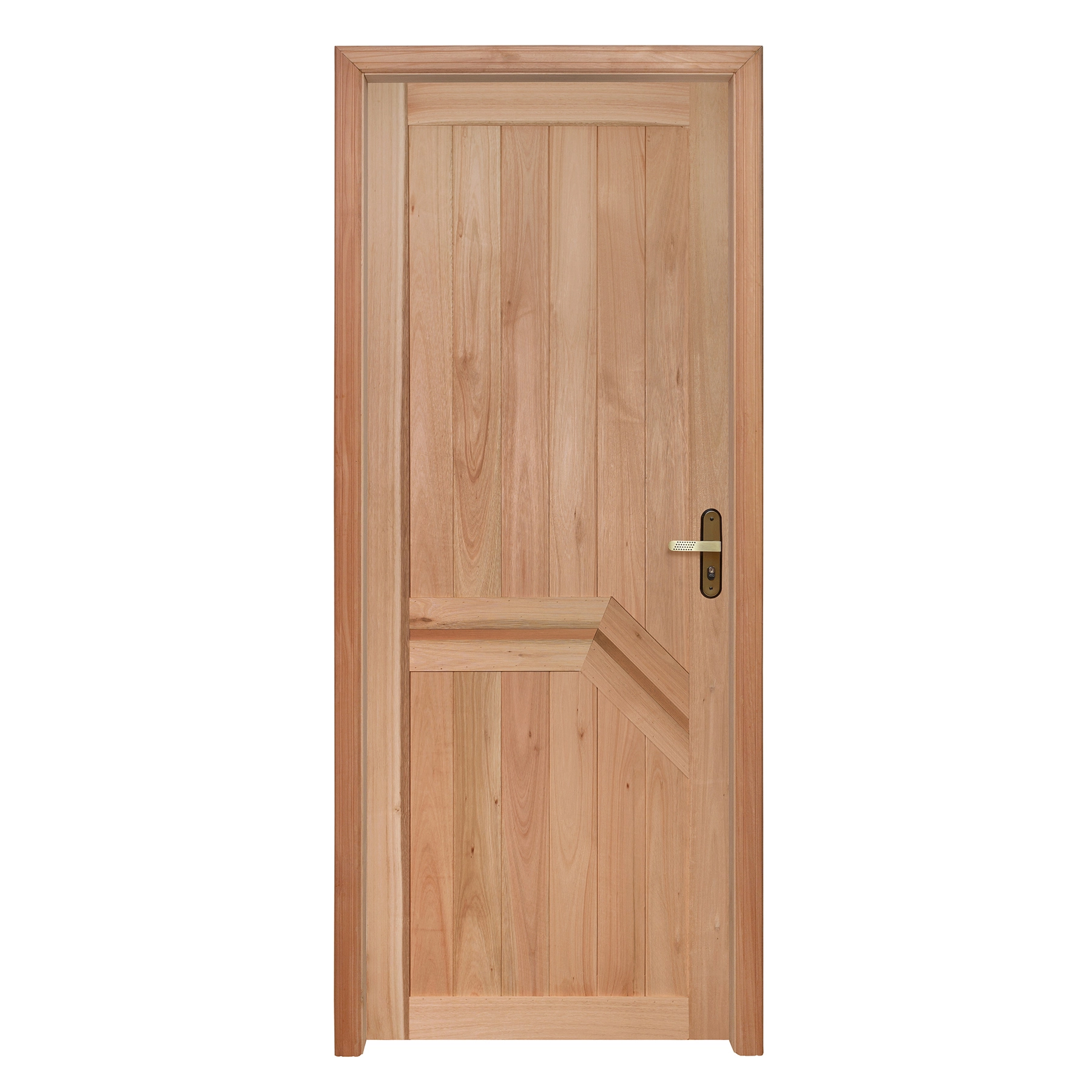 Kit Porta Madeira de Giro Esquerdo Marrom 213x94cm com Batente EWK P13 Rondosul