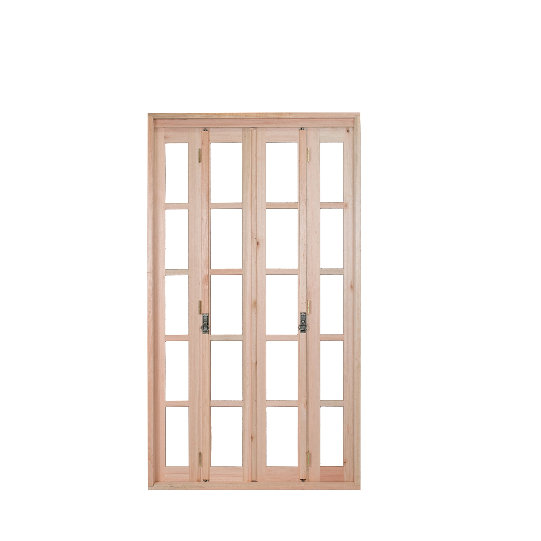 Porta Pantográfica 4 Folhas Eucalipto Bege 2,13x1,20m Rondosul