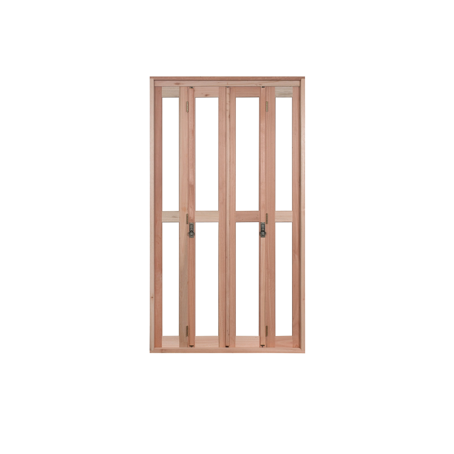 Porta Pantográfica 4 Folhas Eucalipto Bege 2,13x2,00m Rondosul