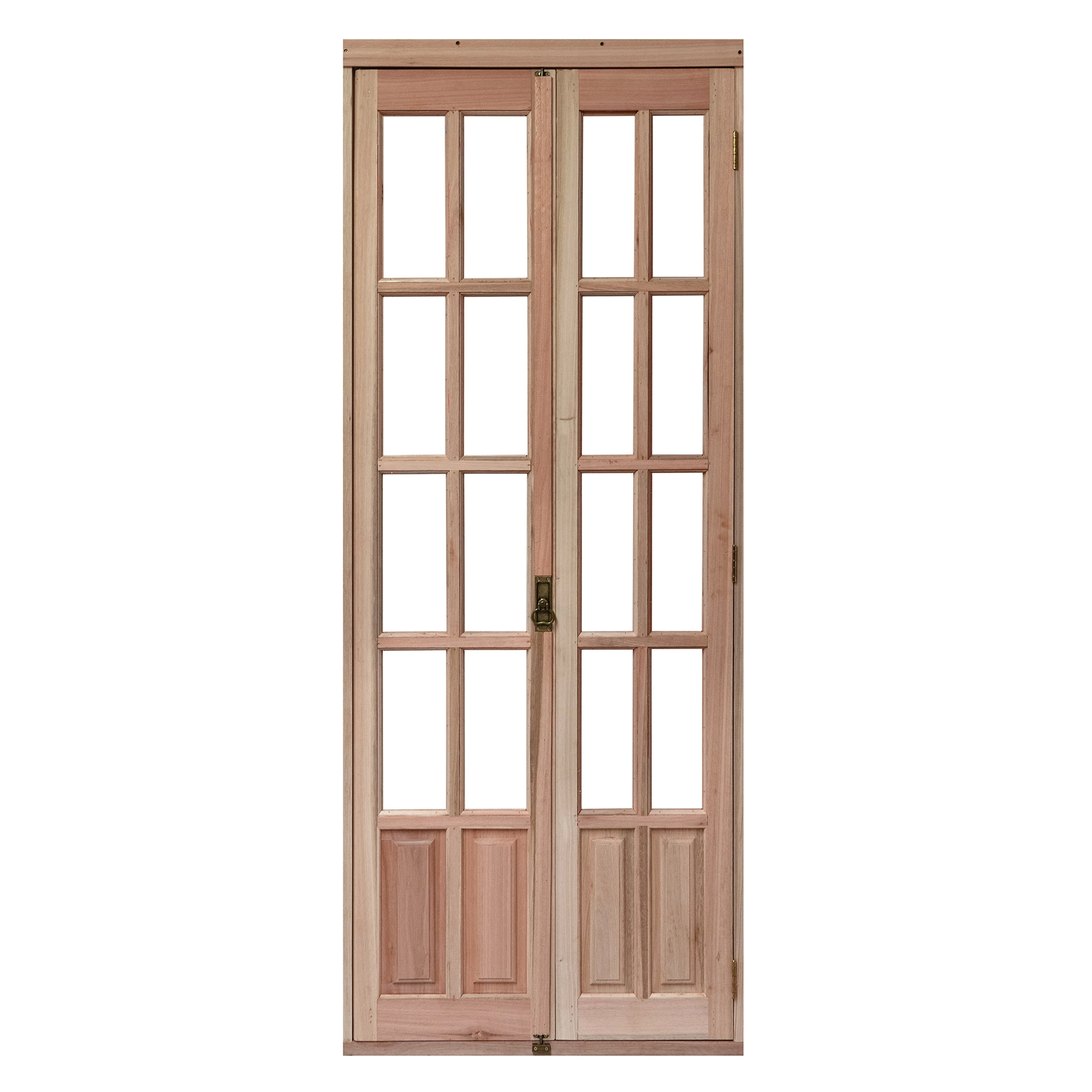 Kit Porta Madeira Camarão Direito Marrom 213x74cm com Batente EWK P24 Rondosul