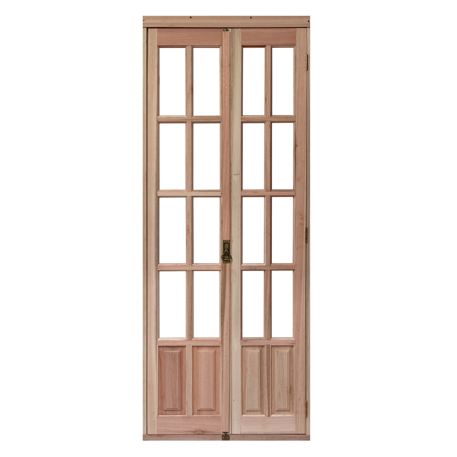 Kit Porta Madeira Camarão Direito Marrom 213x84cm com Batente EWK P24 Rondosul
