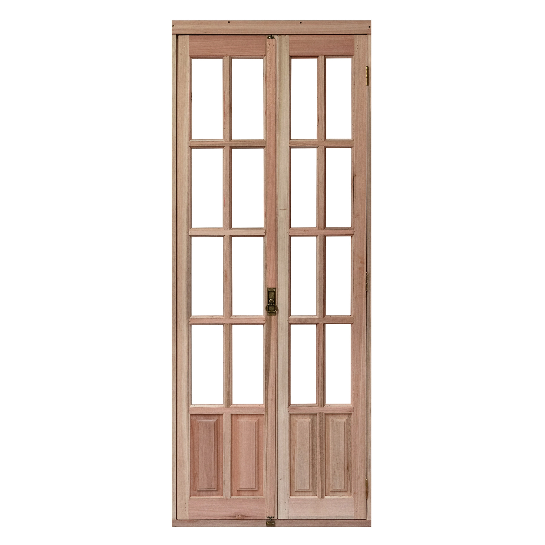Kit Porta Madeira Camarão Direito Marrom 213x94cm com Batente EWK P24 Rondosul