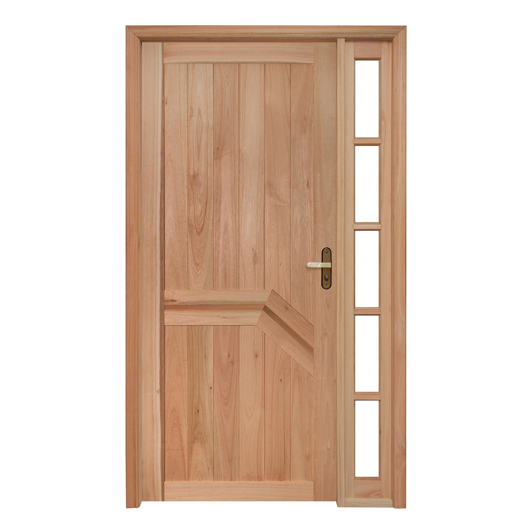Kit Porta Madeira de Giro Esquerdo Marrom 213x119cm com Batente EWK P13 Rondosul