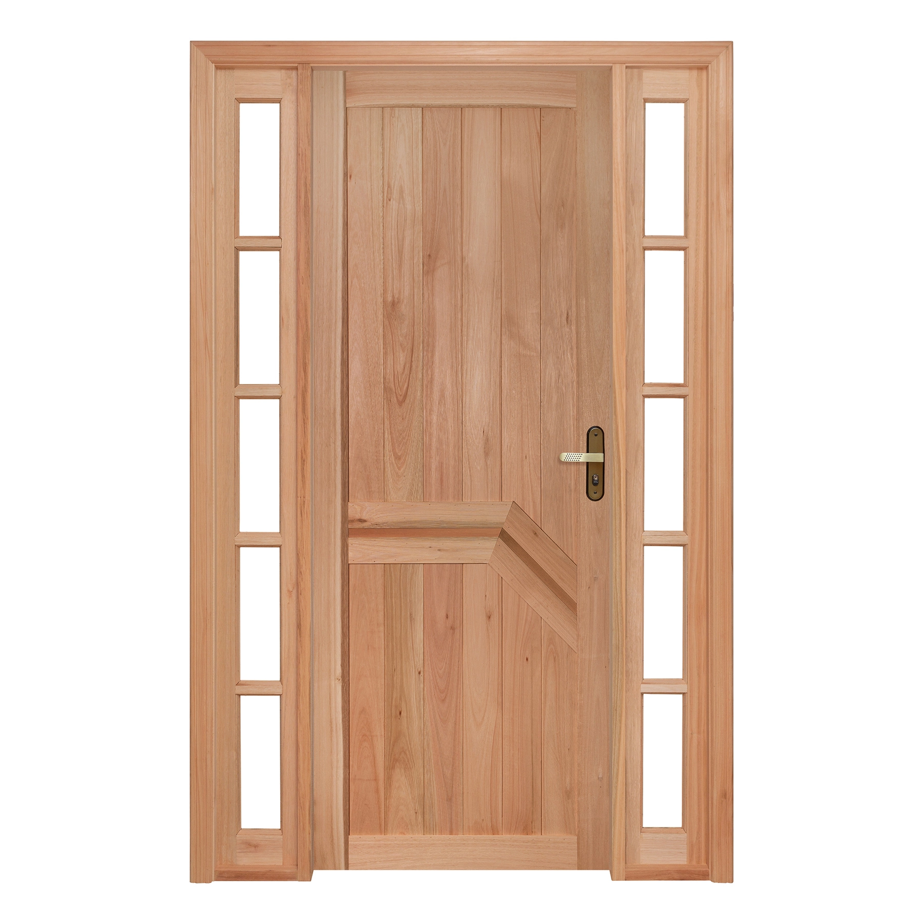 Kit Porta Madeira de Giro Esquerdo Marrom 213x134cm com Batente EWK P13 Rondosul