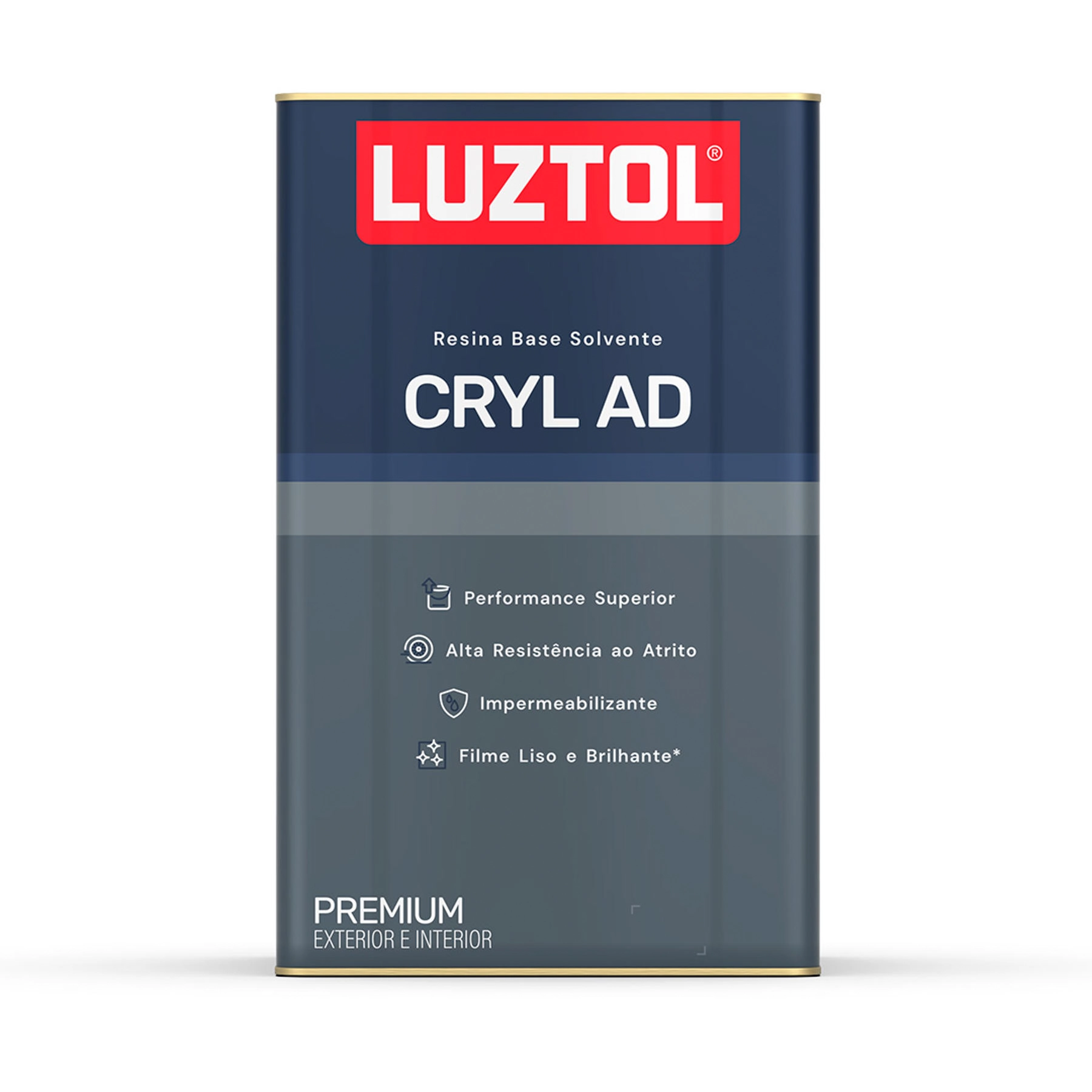 Resina Solvente Cryl Ad Brilhante 18L Luztol