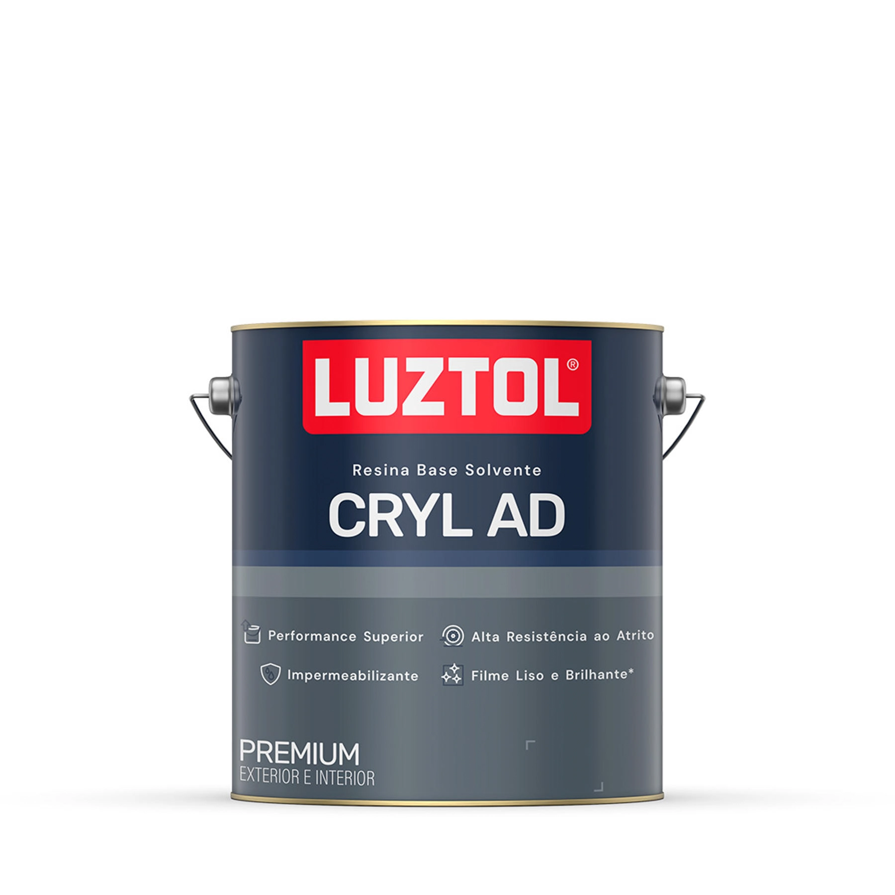 Resina Solvente Cryl Ad Brilhante 3,6L Luztol
