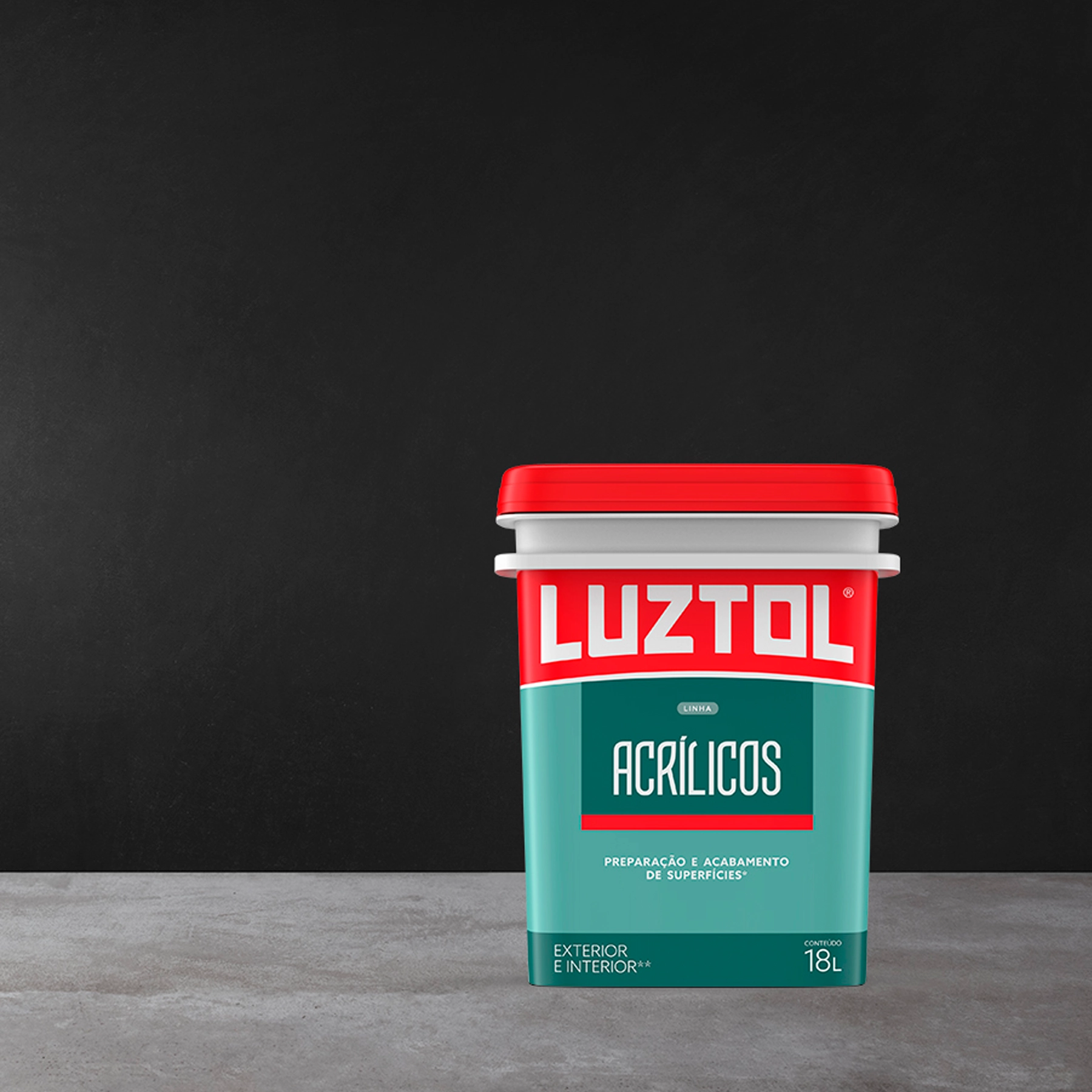 Selador Primer Acrílico Preto 18L Luztol
