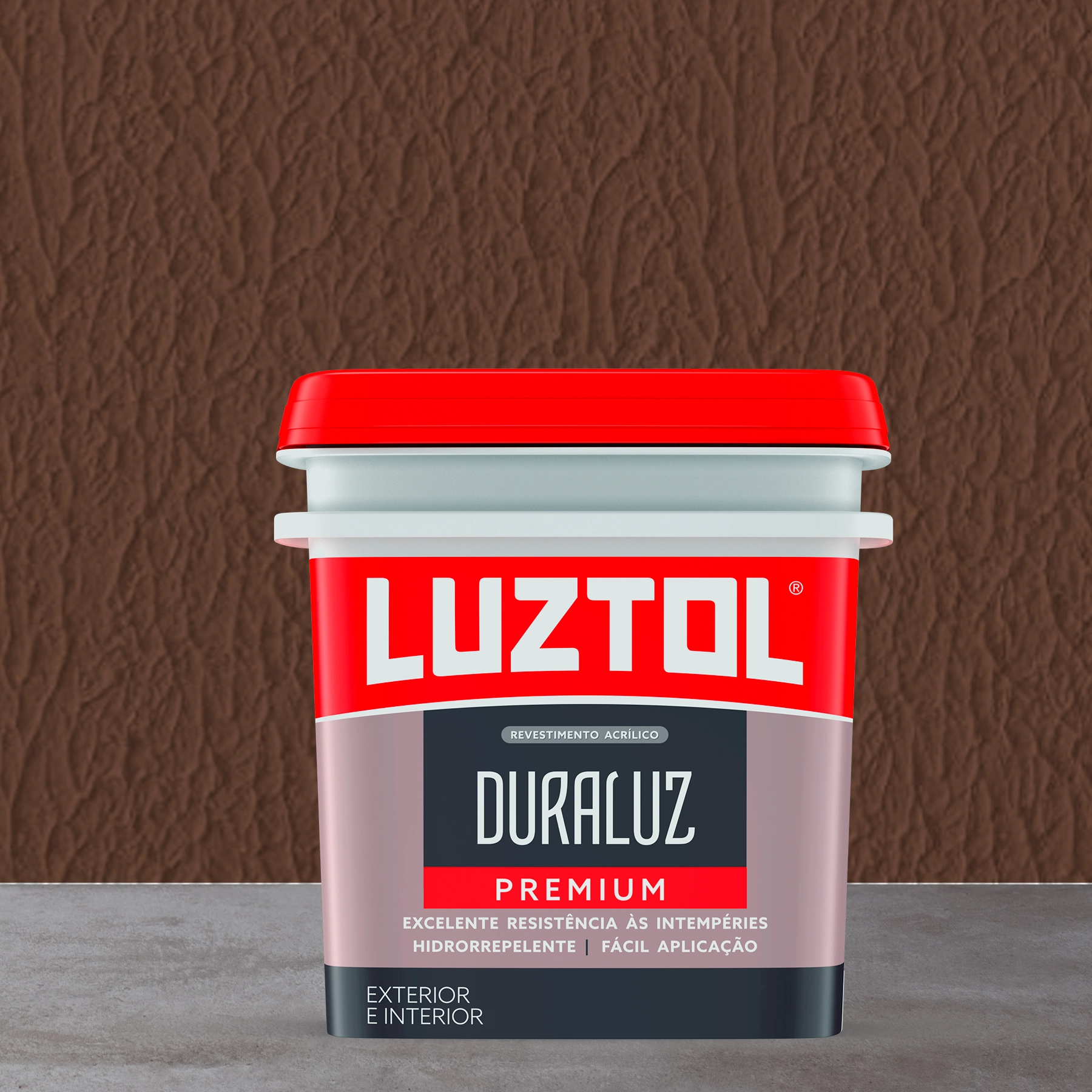 Textura Acrílica Chocolate 23 Kilos Luztol