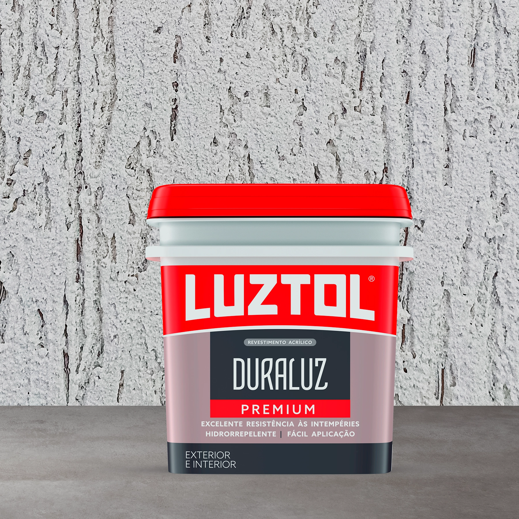 Textura Acrílica Rústica Branca 23 Kilos Luztol