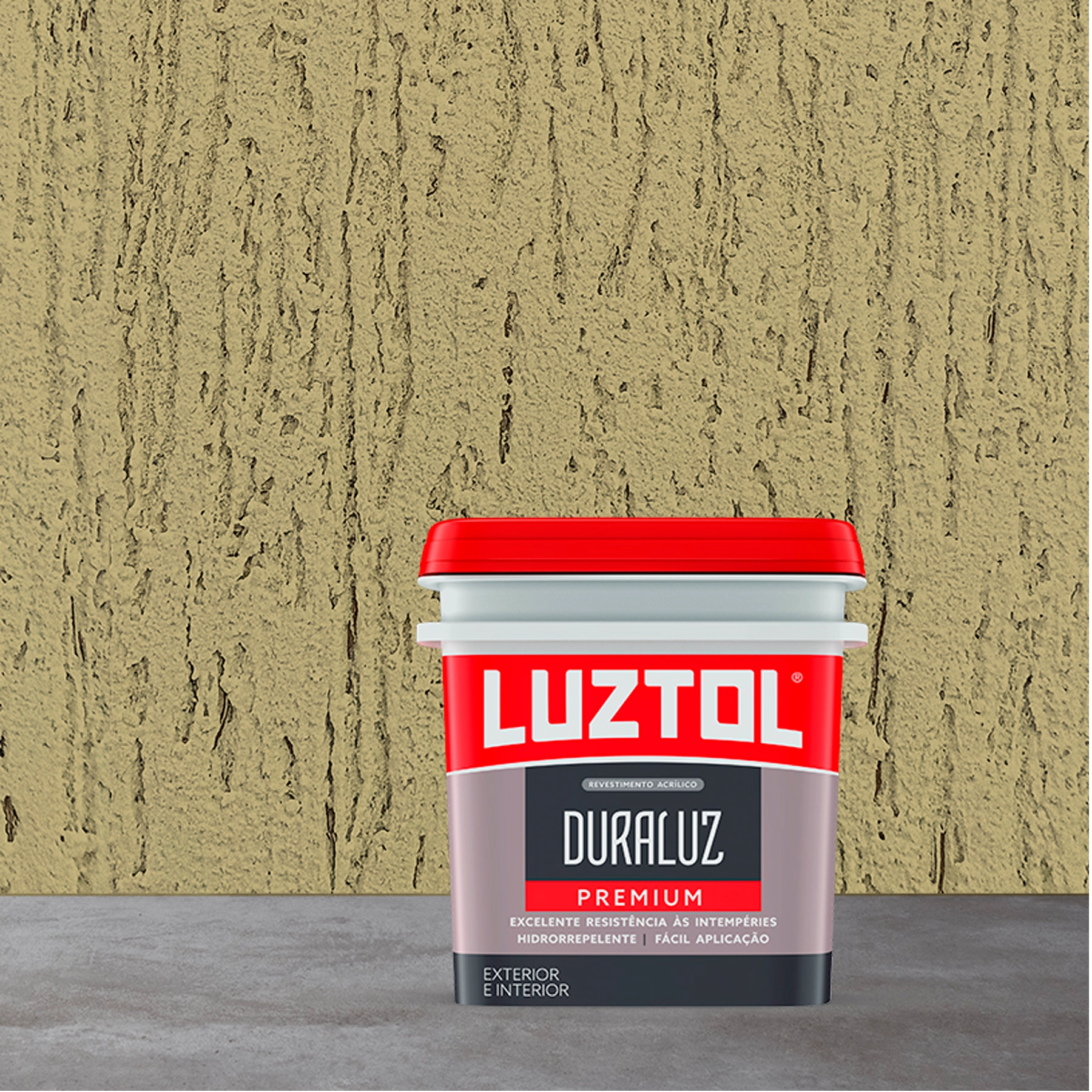Textura Acrílica Rústica Areia 23 Kilos Luztol