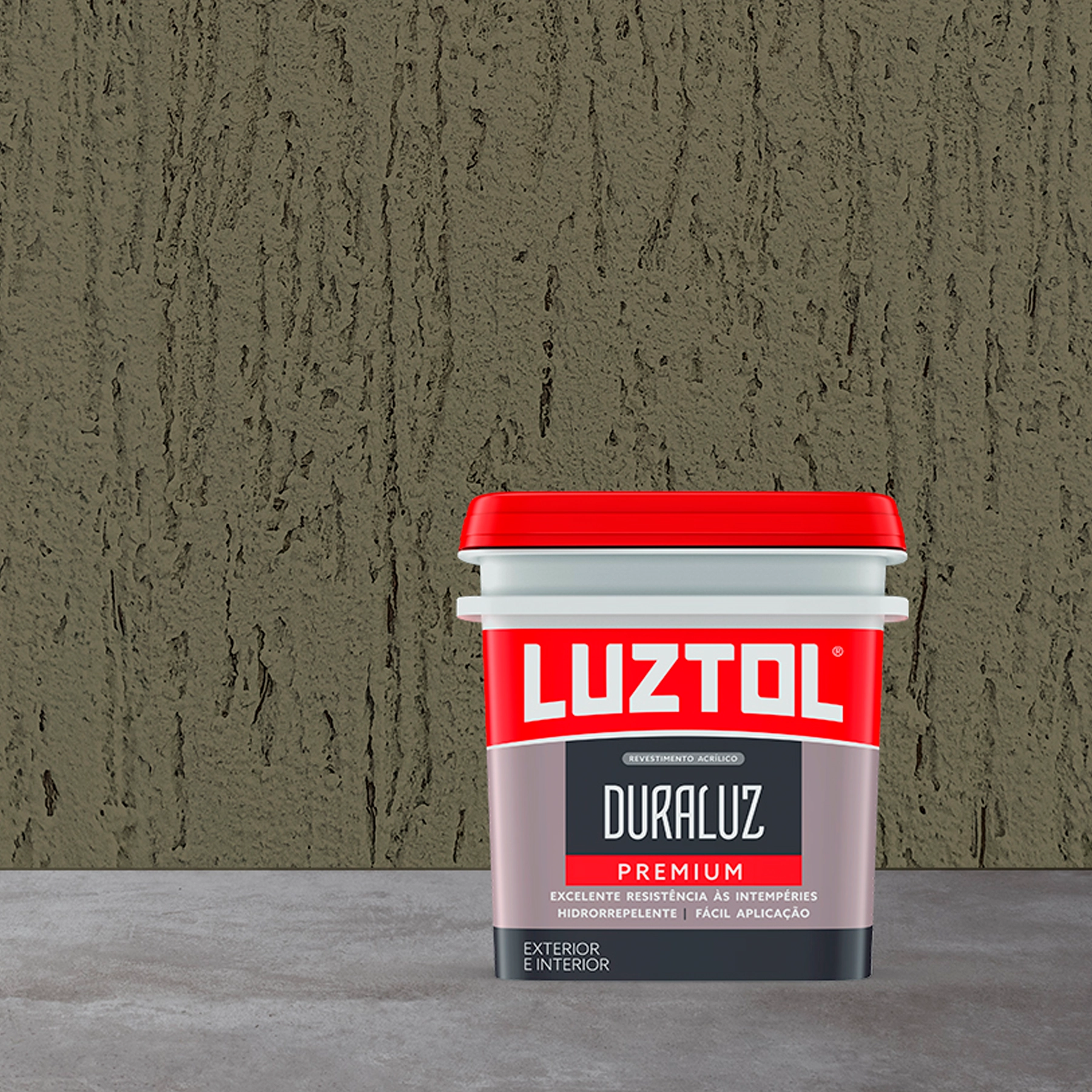 Textura Acrílica Rústica Concreto 23 Kilos Luztol
