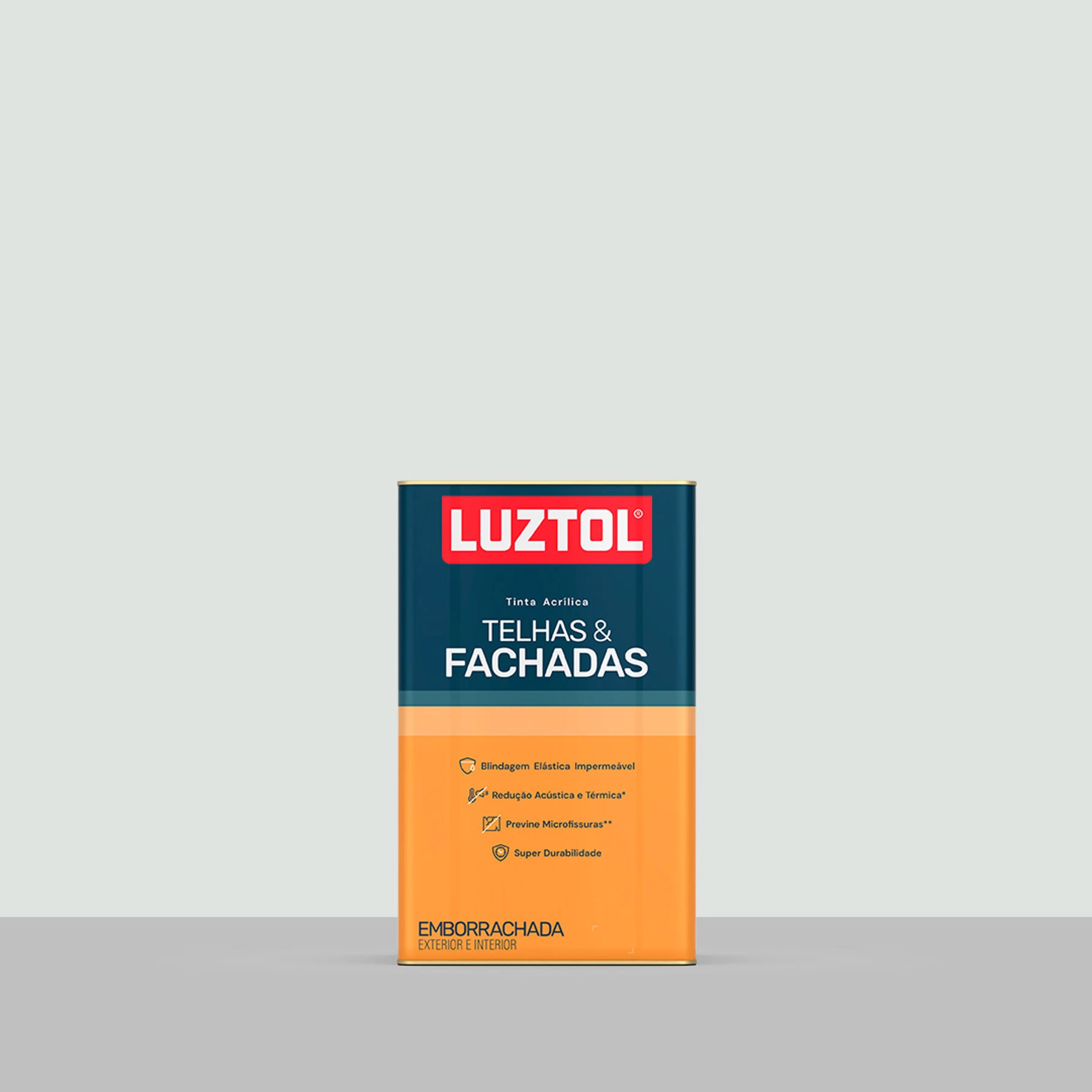 Tinta Acrílica Emborrachada Telhas e Fachadas Gelo Fosco 18L Luztol