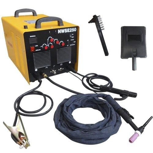 Máquina De Solda Tig 250 Ampéres Inversora Acdc Alumínio Em Tig - Nwse250
