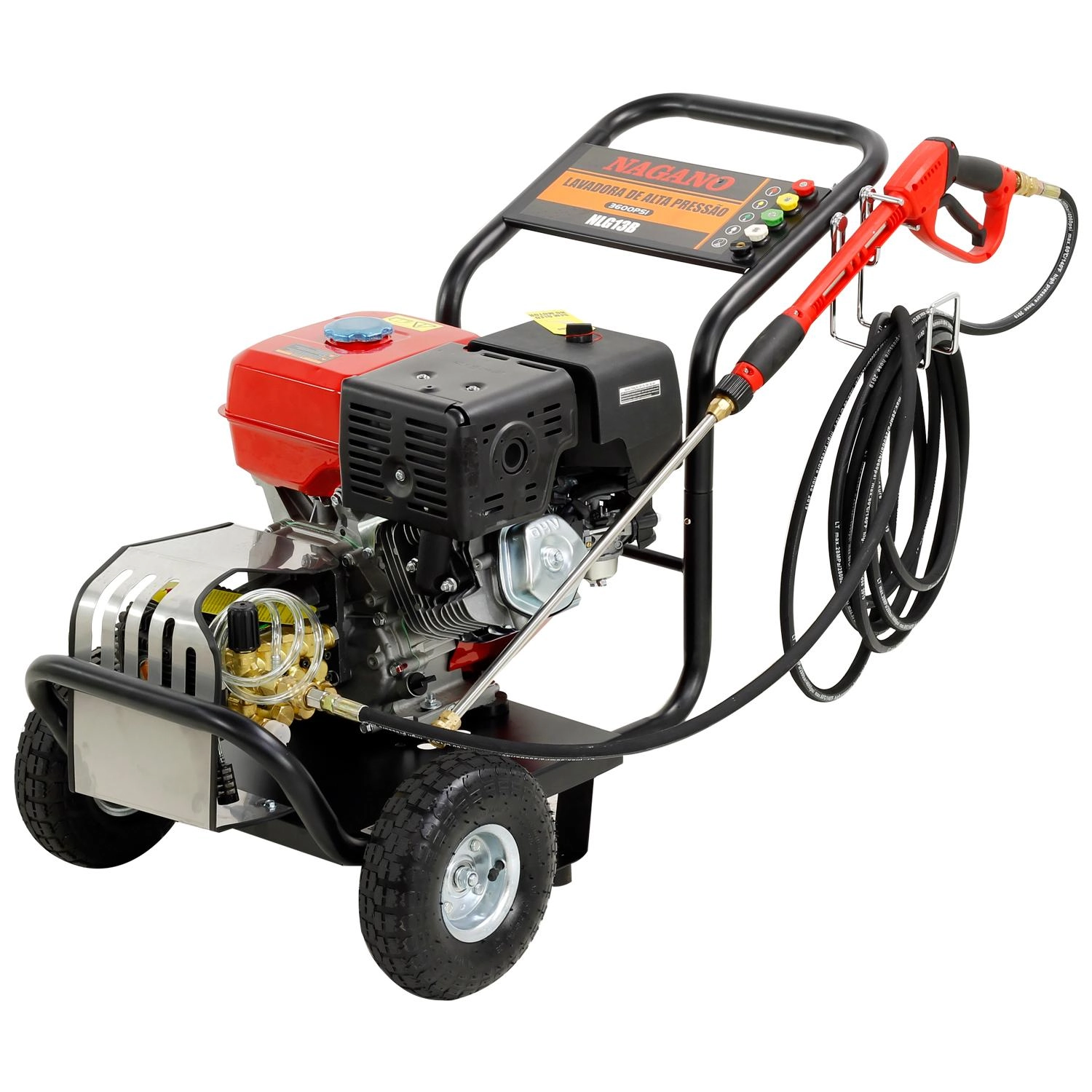 Lavadora De Alta Pressão A Gasolina Partida Manual13hp 3400rpm 3600psi Motor Triplex