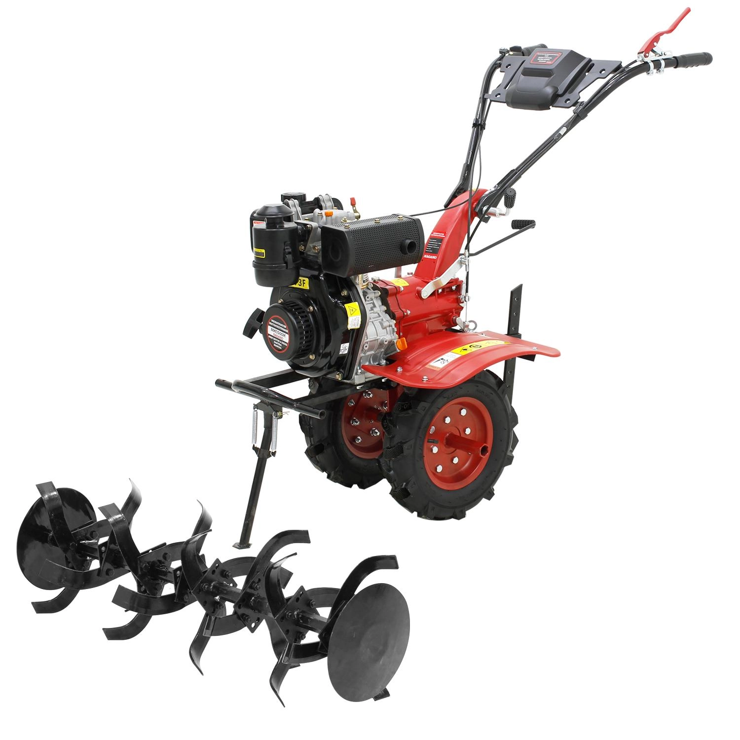 Micro Trator Motocultivador 5hp 247cc Diesel Com Enxada Rotativa - Nmdg05m
