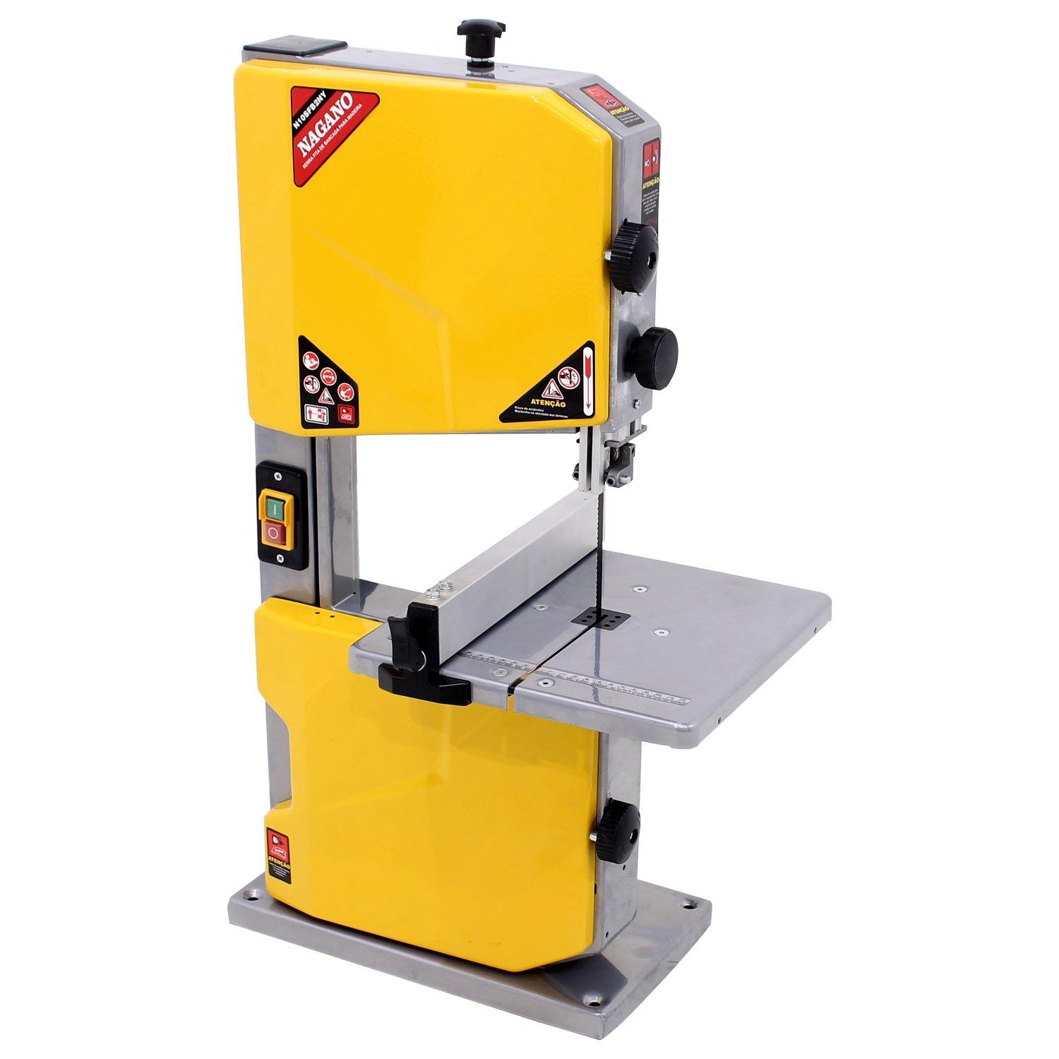Serra Fita De Bancada Para Madeira 10 Pol 302 X 304 Mm 500w - 220v