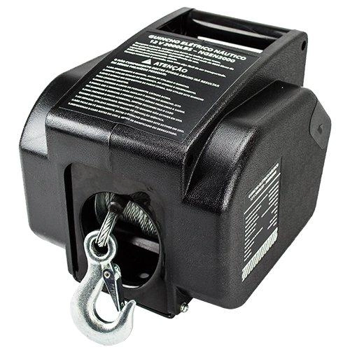 Guincho Elétrico Náutico 12v 2000lbs 907 Kg