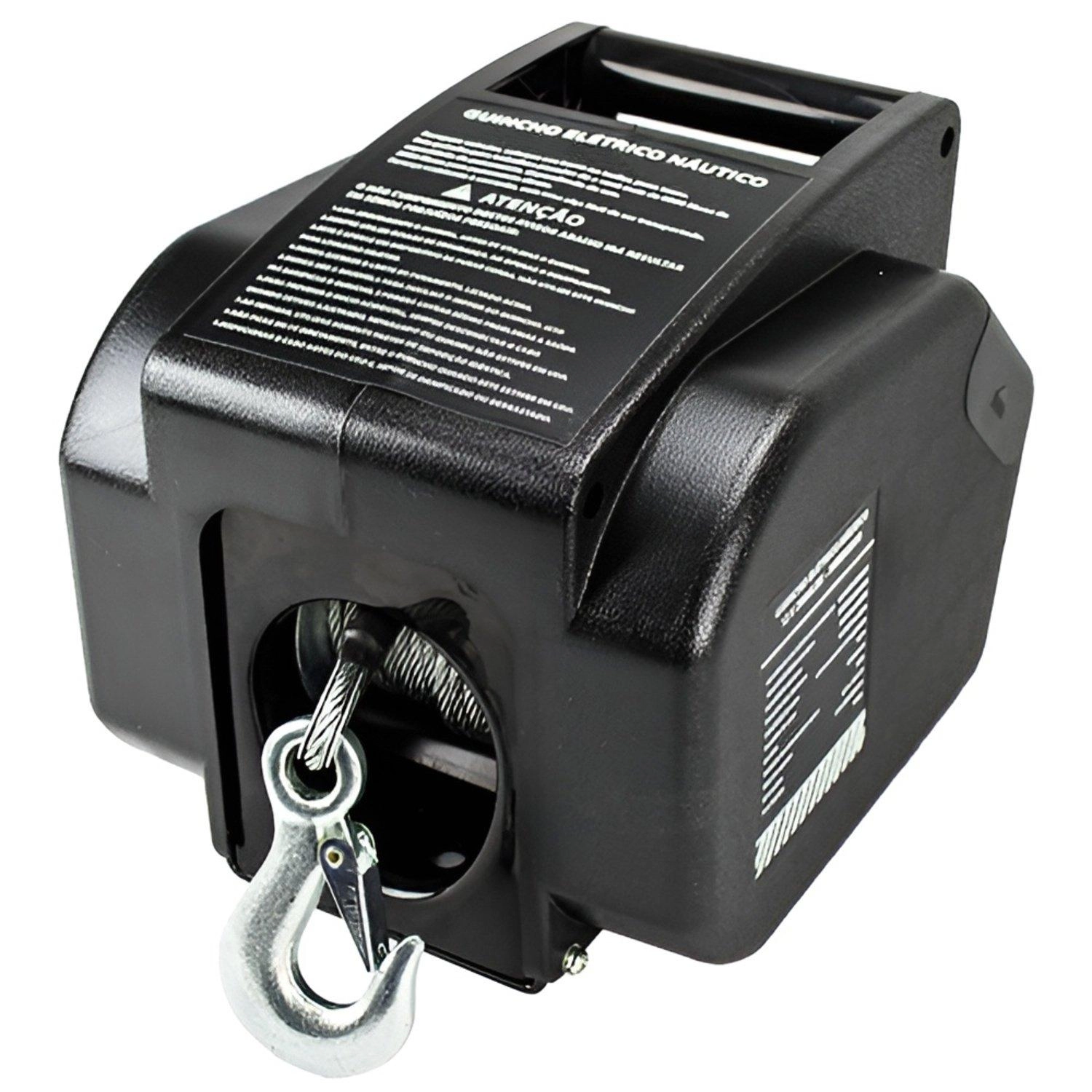 Guincho Elétrico Náutico 12v 3500lbs 1587 Kg