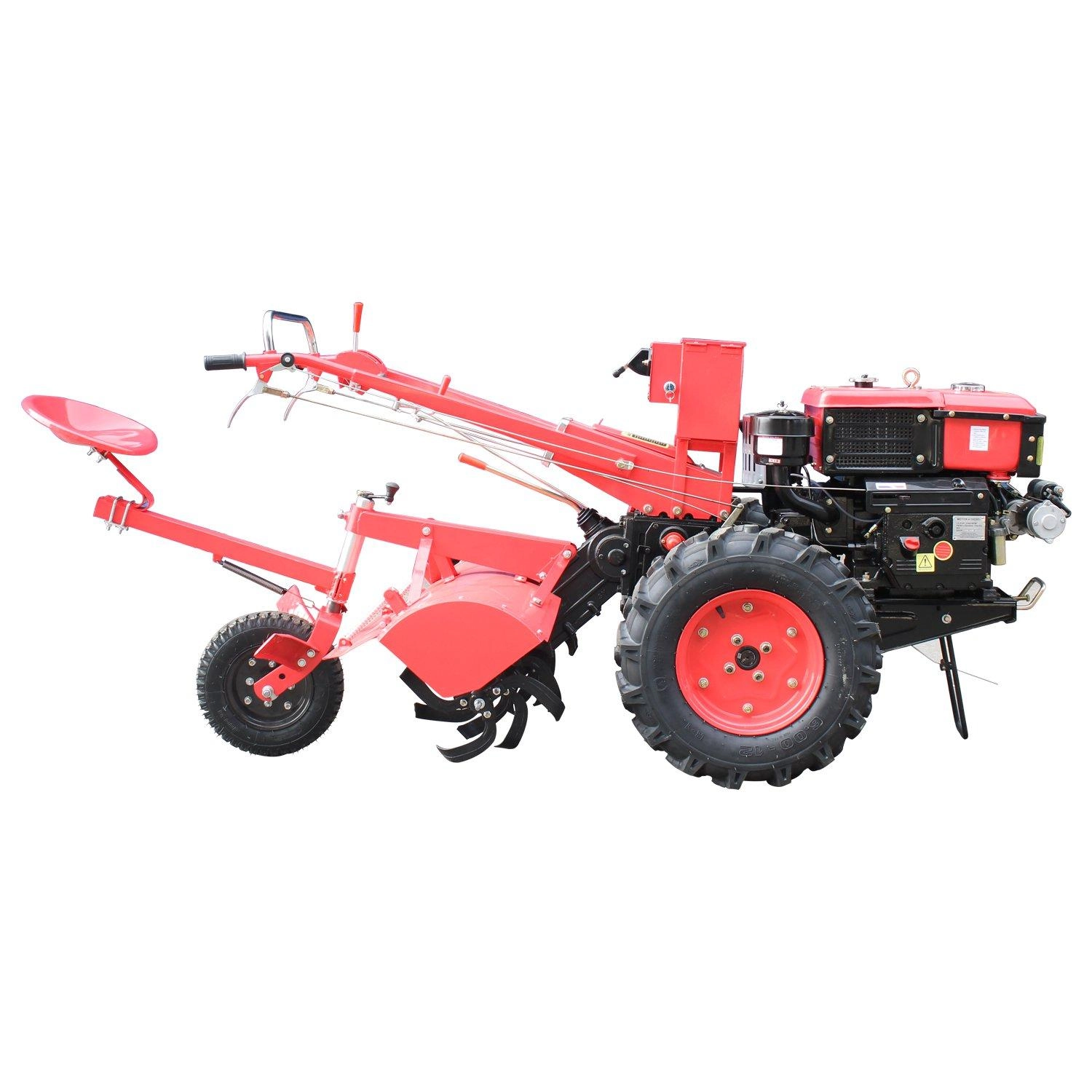 Micro Trator Motocultivador 12.5 Hp Diesel Com Enxada Rotativa Motor Partida Elétrica Tipo Tobata
