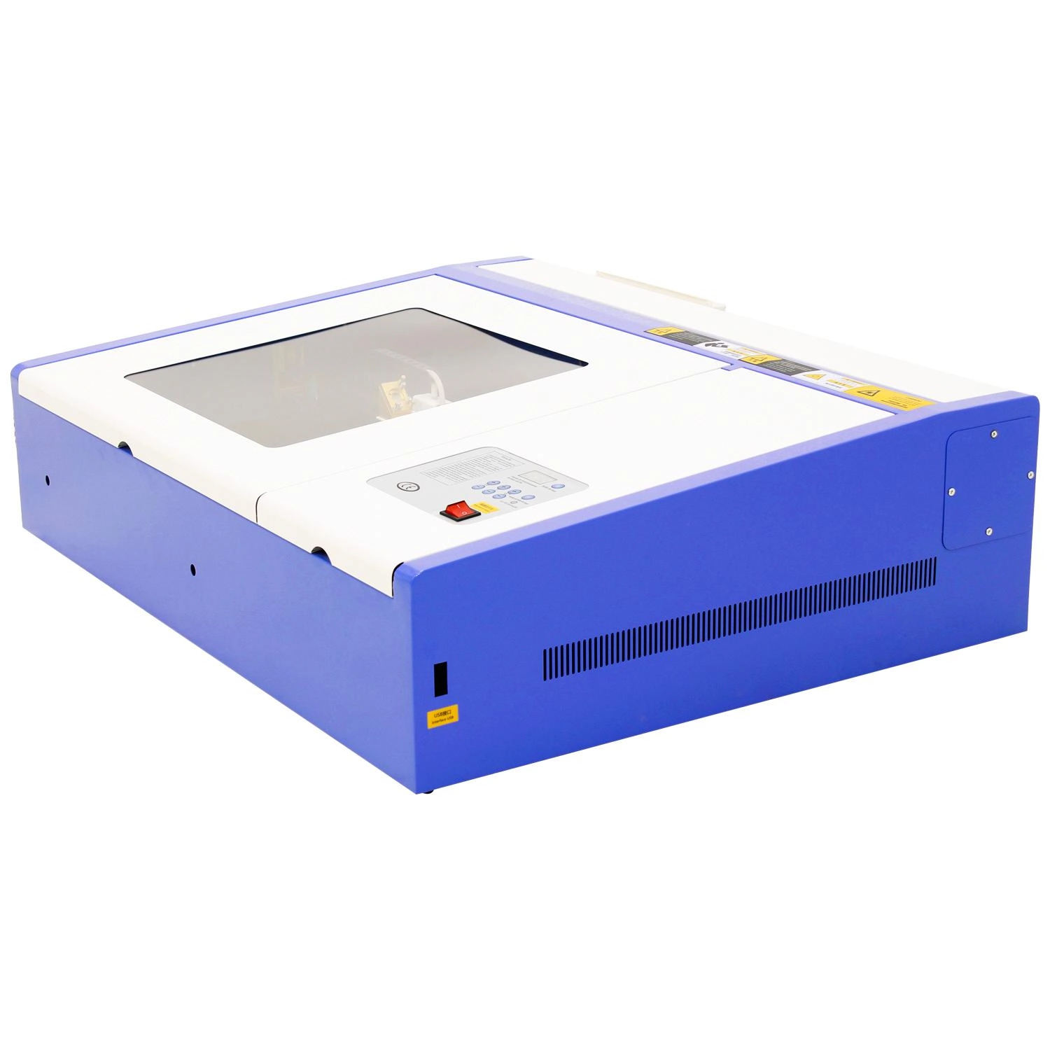 Máquina Cnc Router Laser Corte E Gravação 30x20cm 40w Sensor Fluxo De Água 220v