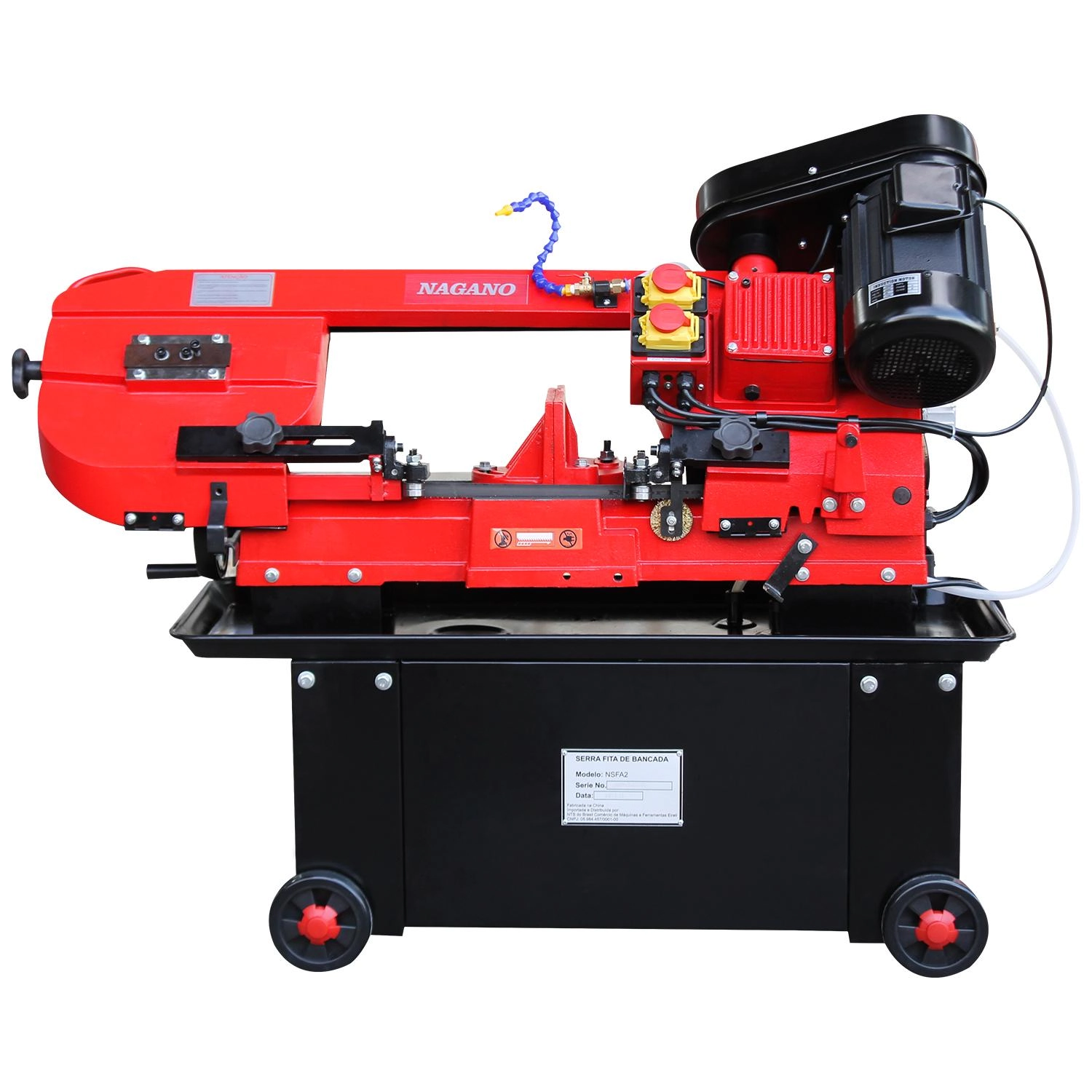 Serra Fita De Bancada Horizontal 180mm 7pol Trifásico 1,5 Hp 750w - 220v