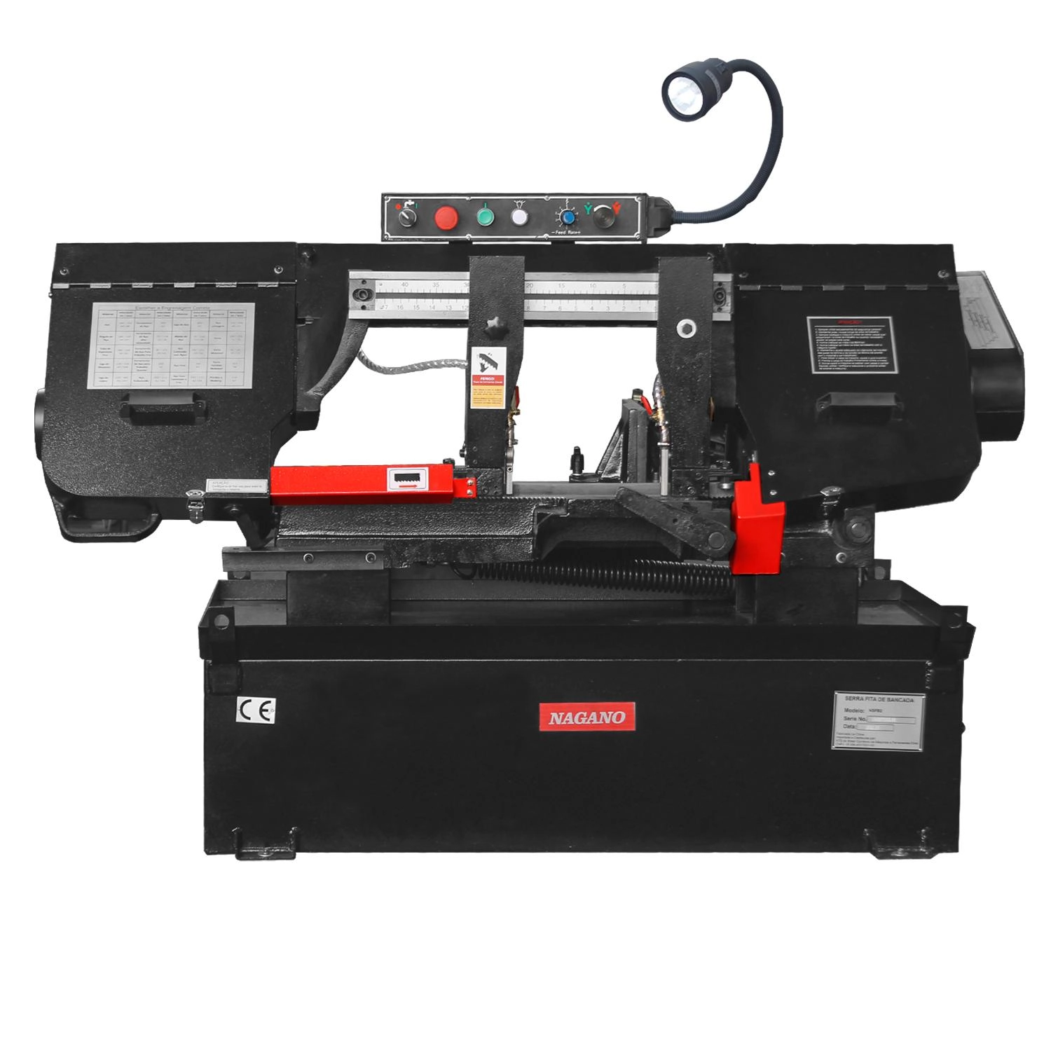 Serra Fita De Bancada Horizontal 229mm 9 Pol Trifásico 1.5 Hp 1100w - 220v