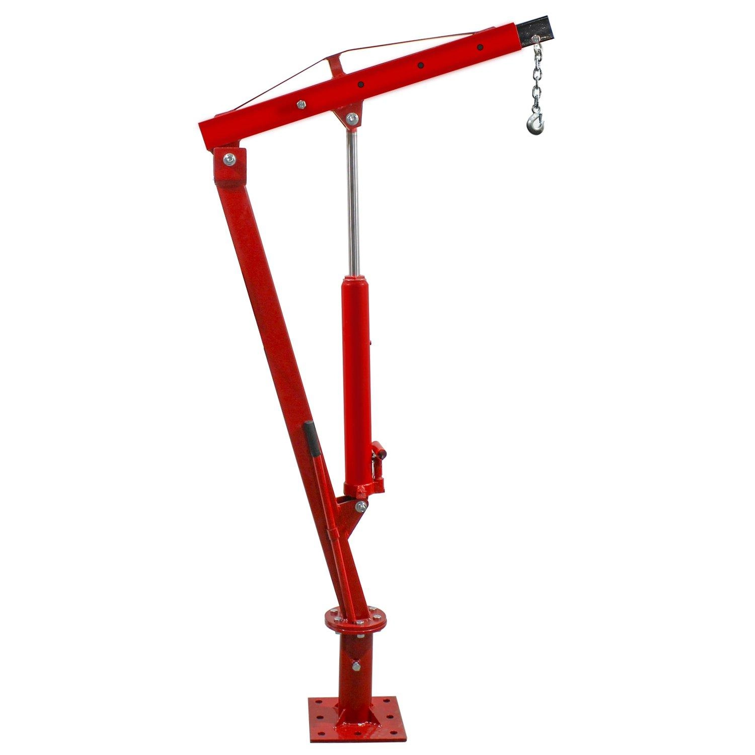 Guincho Hidráulico Tipo Girafa 900kg Giratório Para Caminhonete