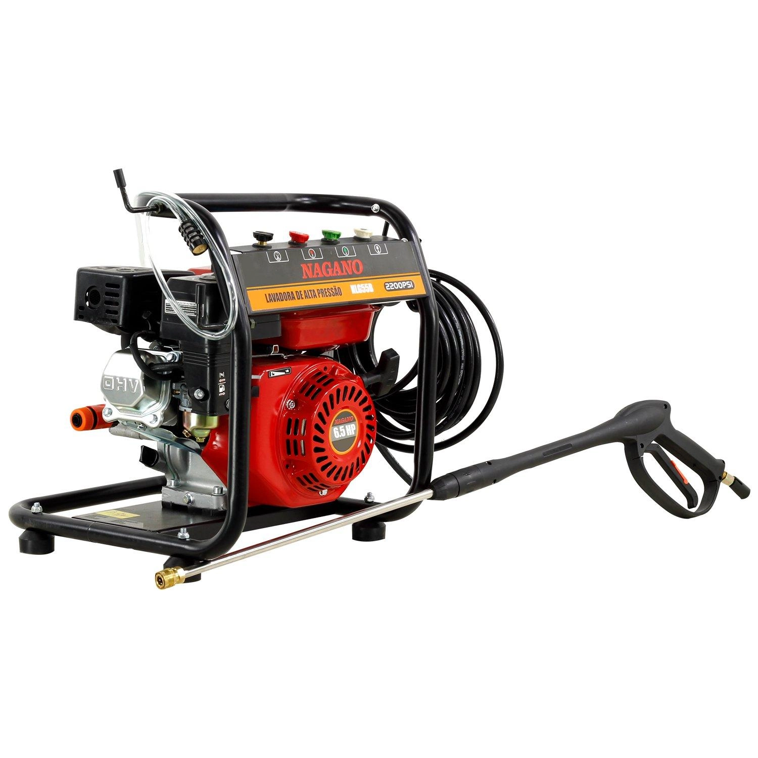 Lavadora De Alta Pressão A Gasolina 6.5hp 3400rpm 2200psi Motor Axial