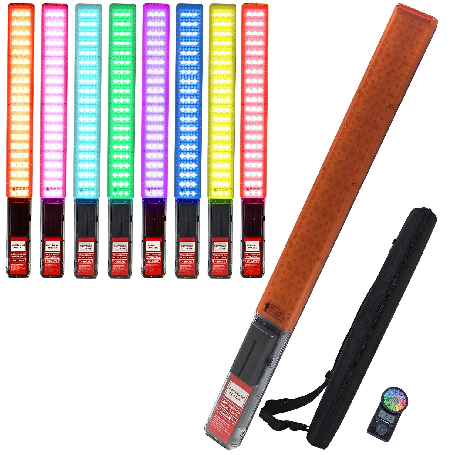 Bastão De Luz Led Rgb Fotográfico Vídeo Portátil