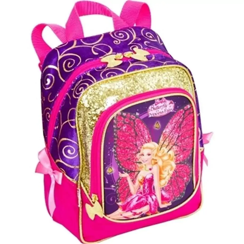 Mochila Barbie Pequena Roxoa